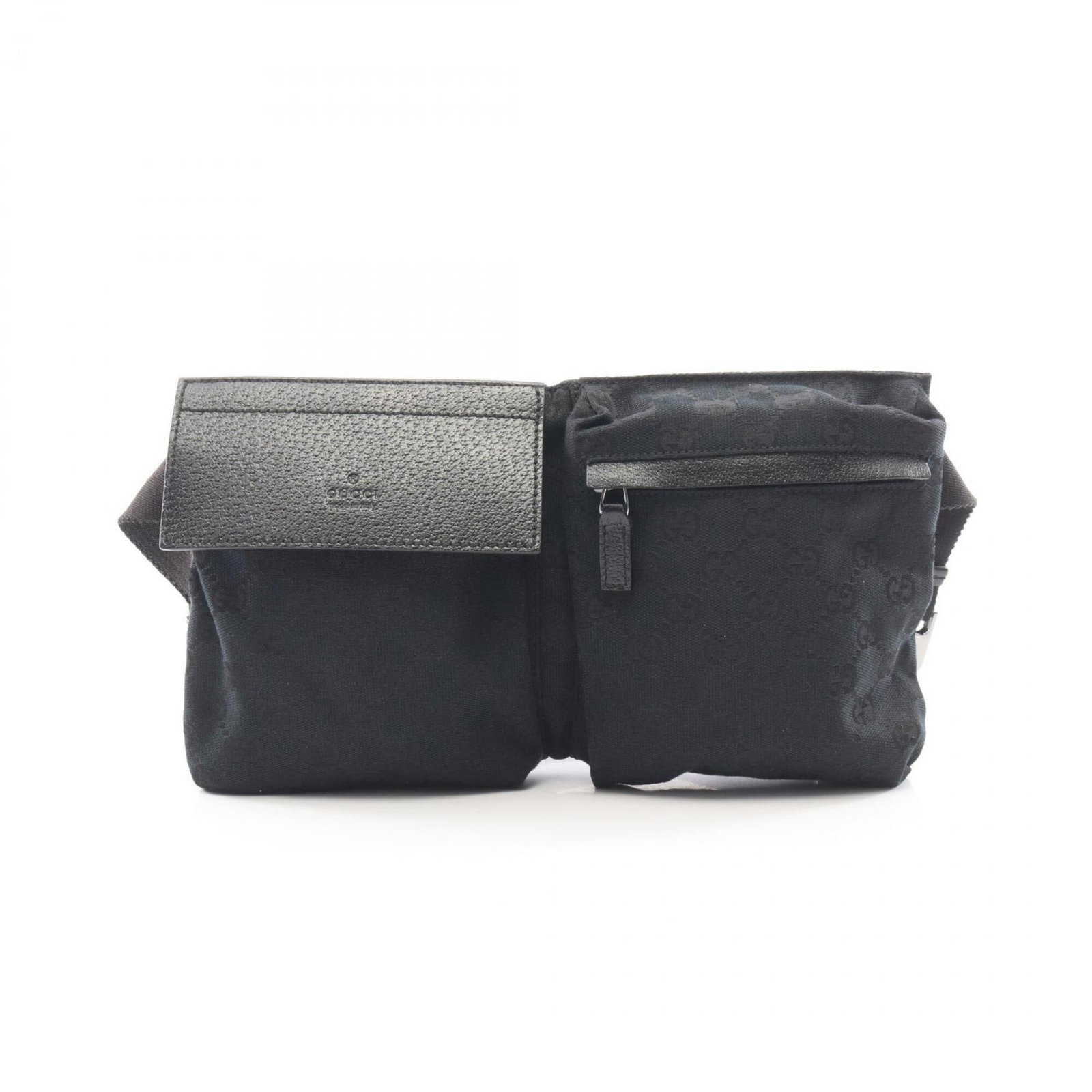 Canvas Leather Handbag Fanny Pack: Canvas Leather Handbag Fanny Pack Canvas Leather Handbag Fanny Pack in Black. This stylish fanny pack features a canvas and leather combination, with a sleek black design. Measuring 16cm x 29cm x 2.5c
