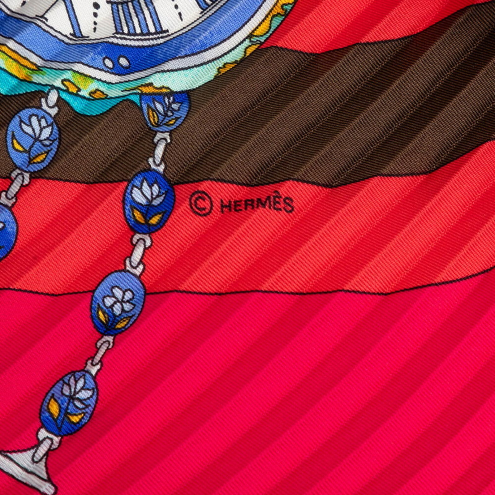 Silk Hermes Scarf - 5