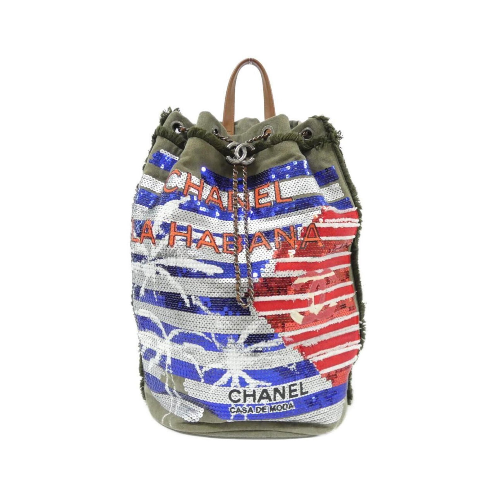 Canvas Backpack Chanel Spangles (1 of 10)