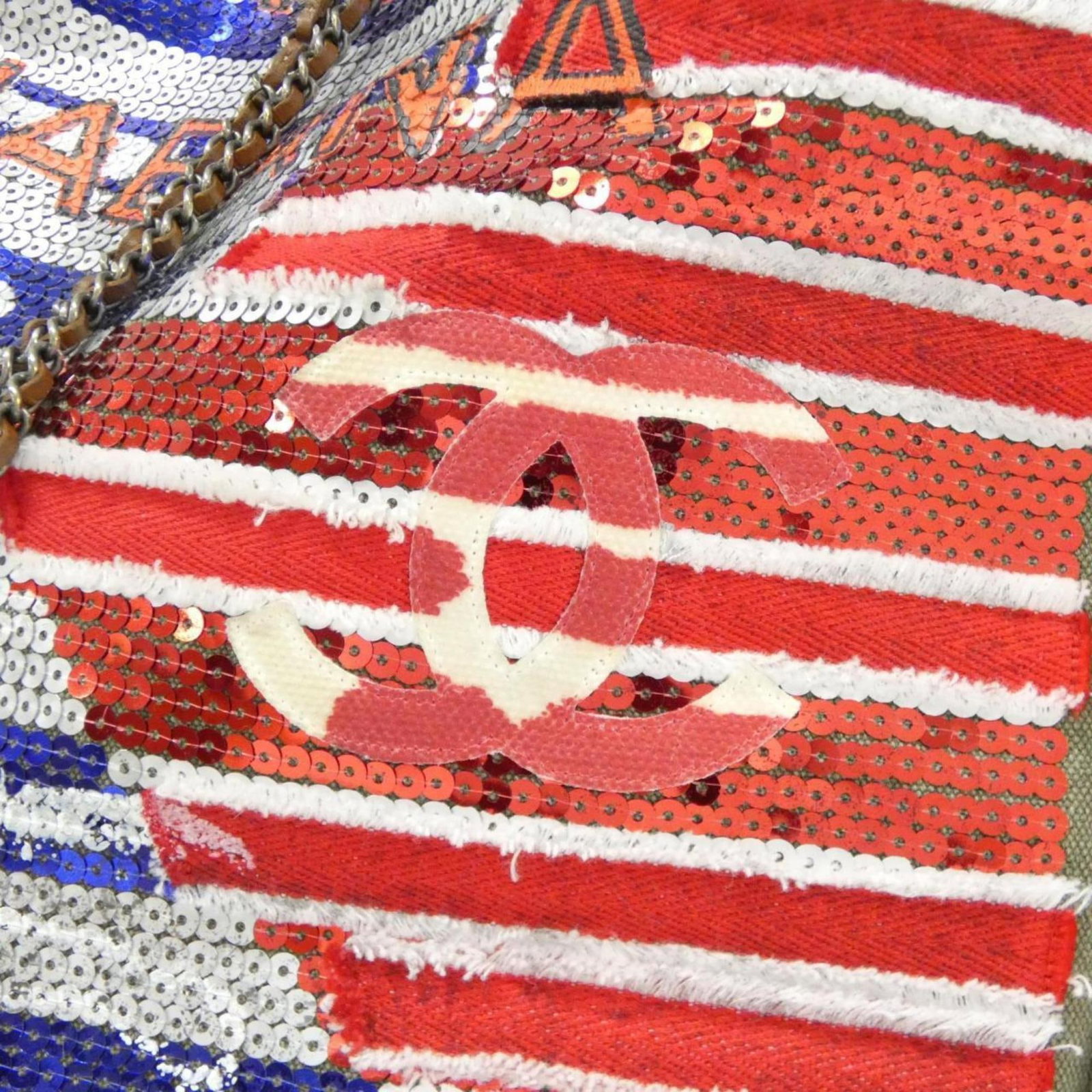 Canvas Backpack Chanel Spangles - 5
