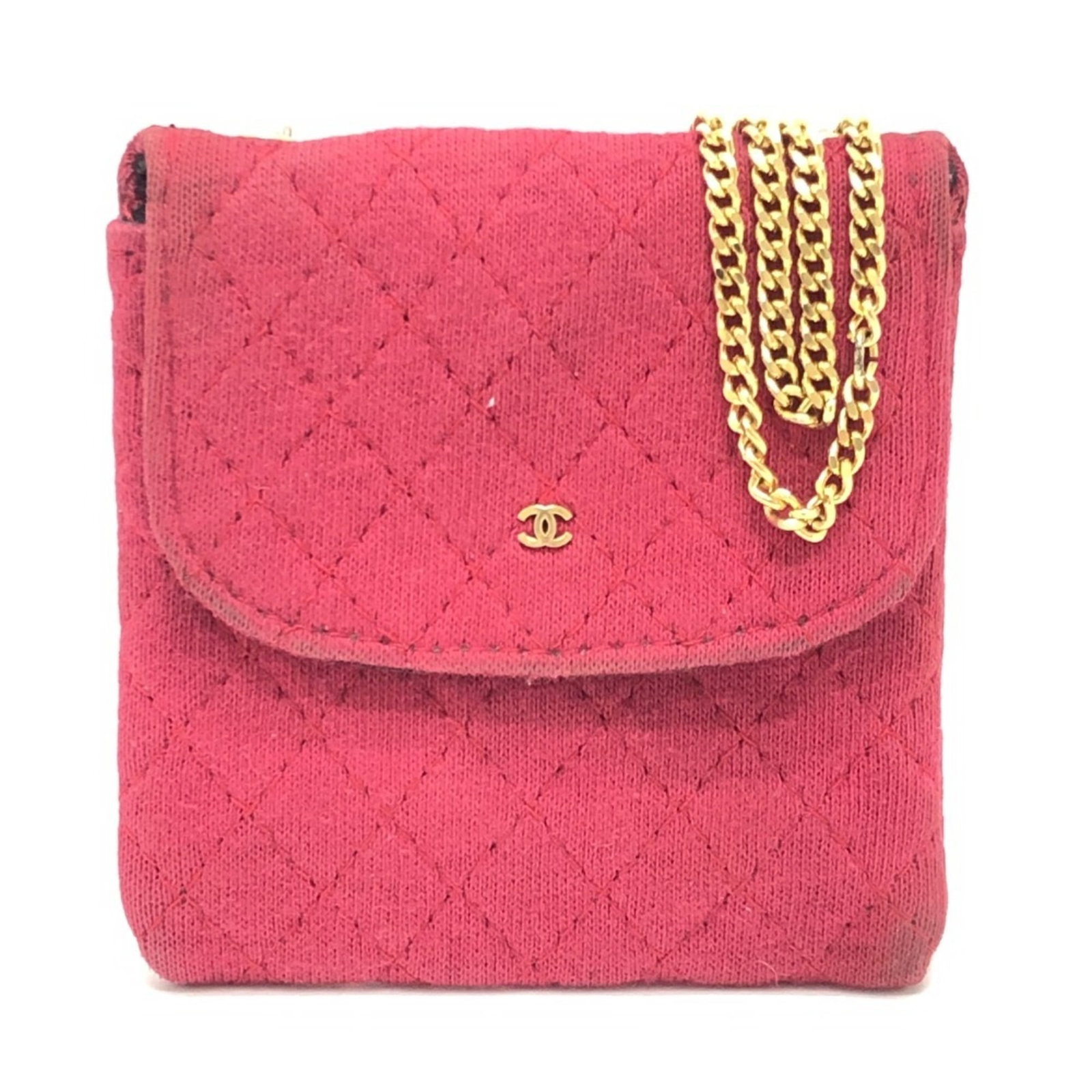 Shoulder Bag Jersey Pouch Chanel: Shoulder Bag Jersey Pouch Chanel The Chanel Jersey Pouch is a compact, red shoulder bag made from jersey material, measuring 9cm x 8.5cm in size. This stylish pouch comes with a box and is a great