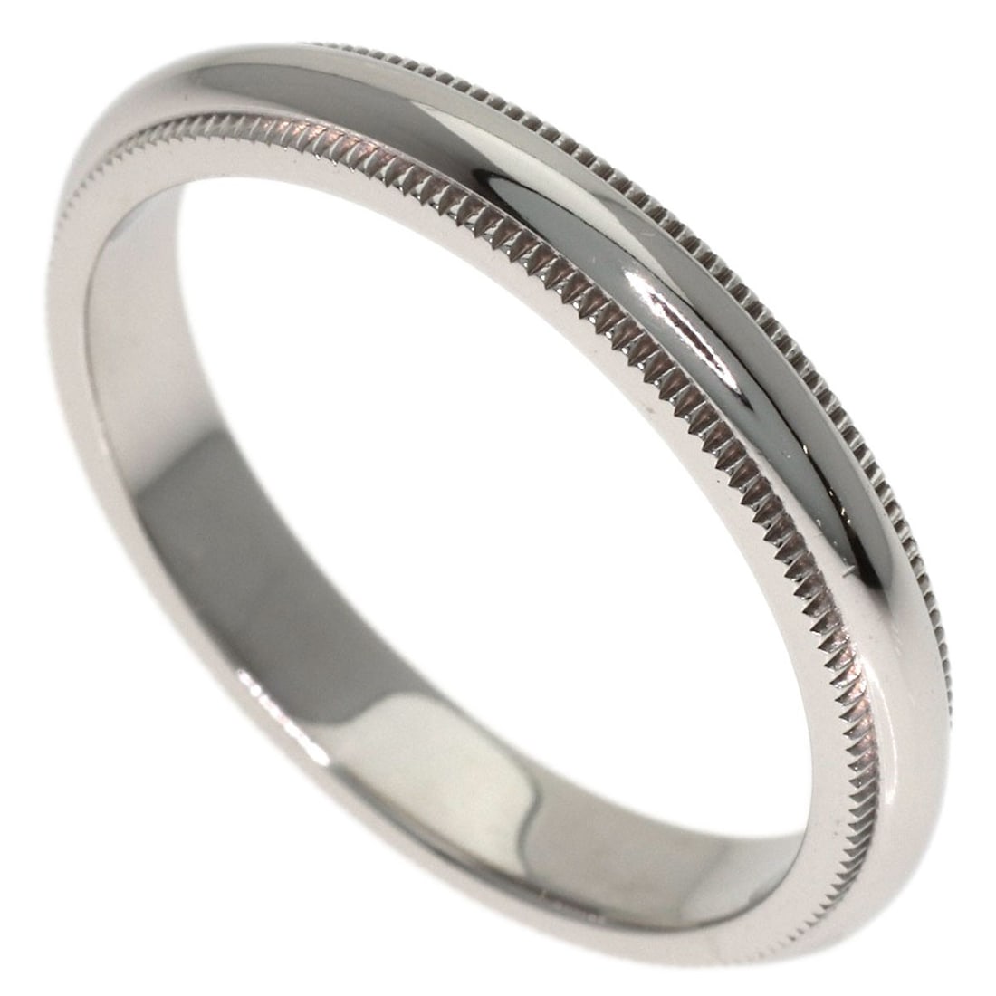 Tiffany&Co. Milgrain Ring Platinum Pt950: Tiffany&Co. Milgrain Ring Platinum Pt950 Item Specifics: Brand: TIFFANY&Co. Style: Ring Material: Platinum PT950 Color: Silver Metal: Platinum Ring Size: 6.75(US) Main Stone: No stone Type: Ring Closu