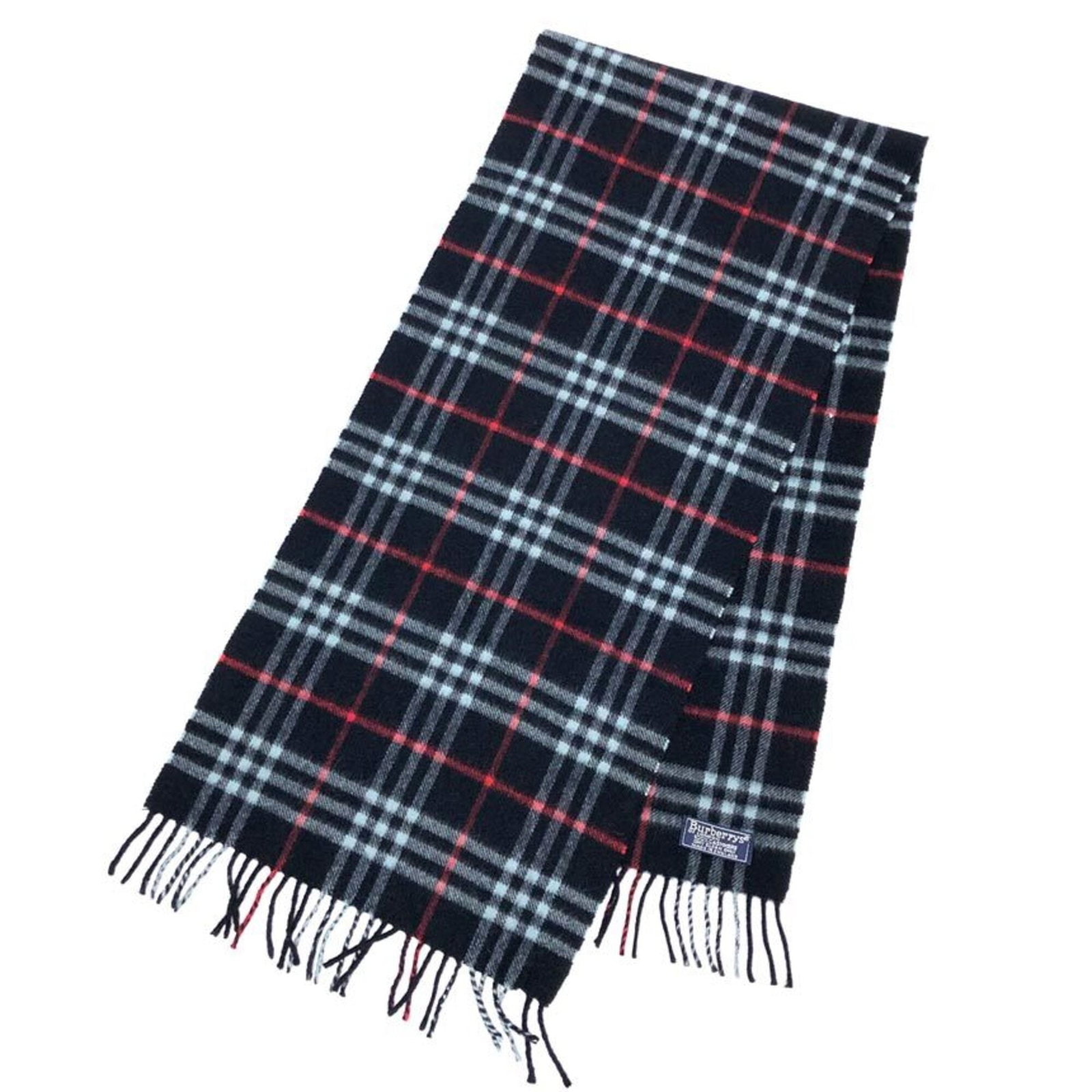 Burberry Stole Cashmere: Burberry Stole Cashmere Navy cashmere stole from Burberry, a luxurious and timeless piece from the United Kingdom. This stole measures 1.44m x 32cm, offering a stylish and elegant addition to any