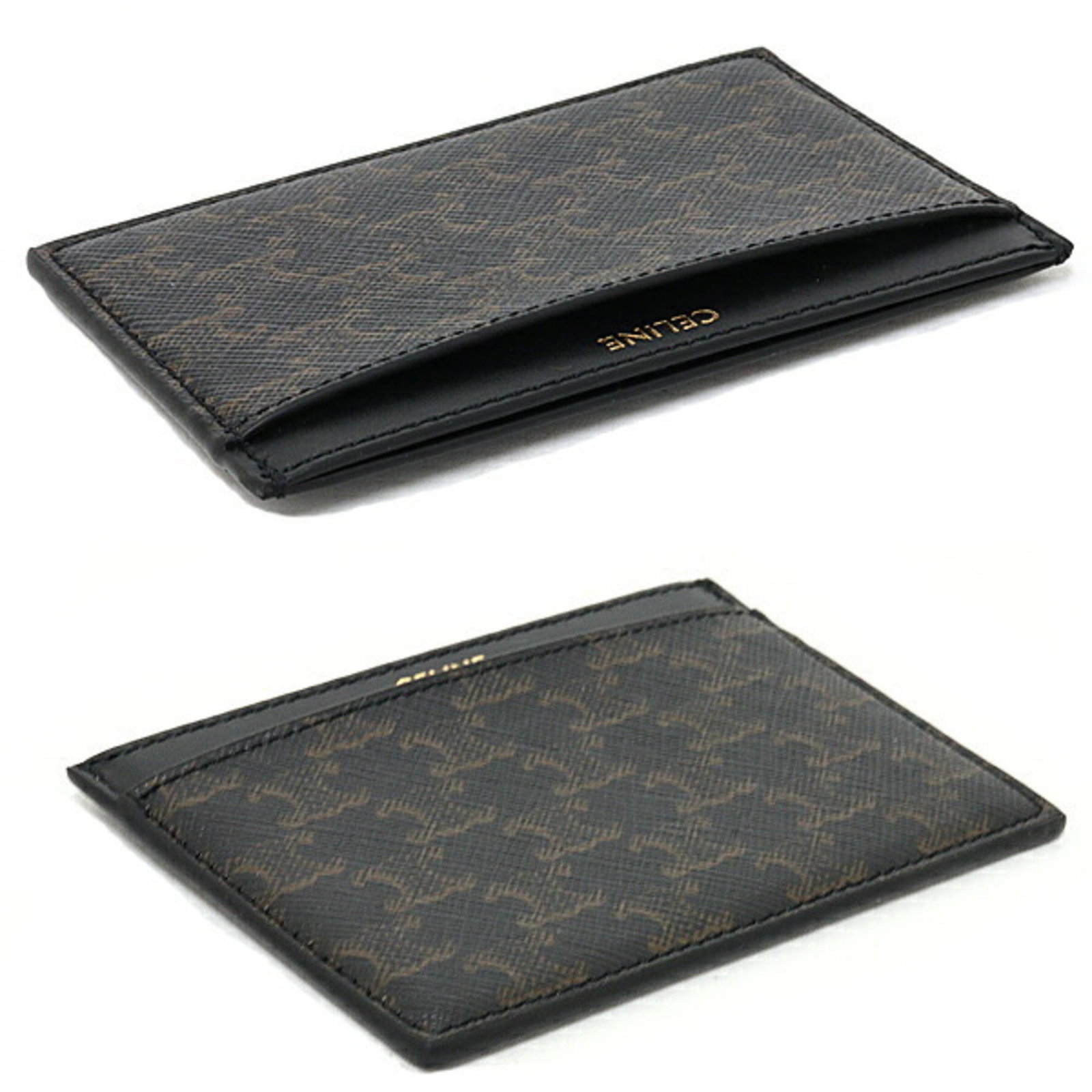Canvas Leather Celine Card Case - 5