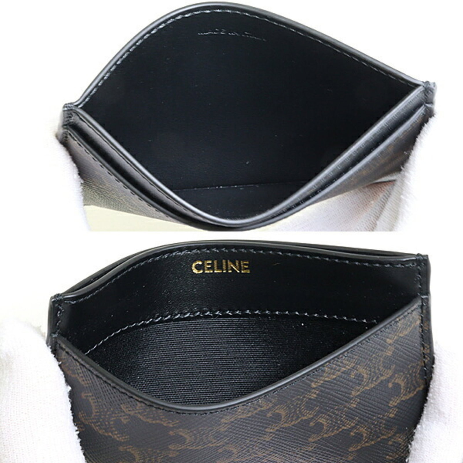 Canvas Leather Celine Card Case - 6