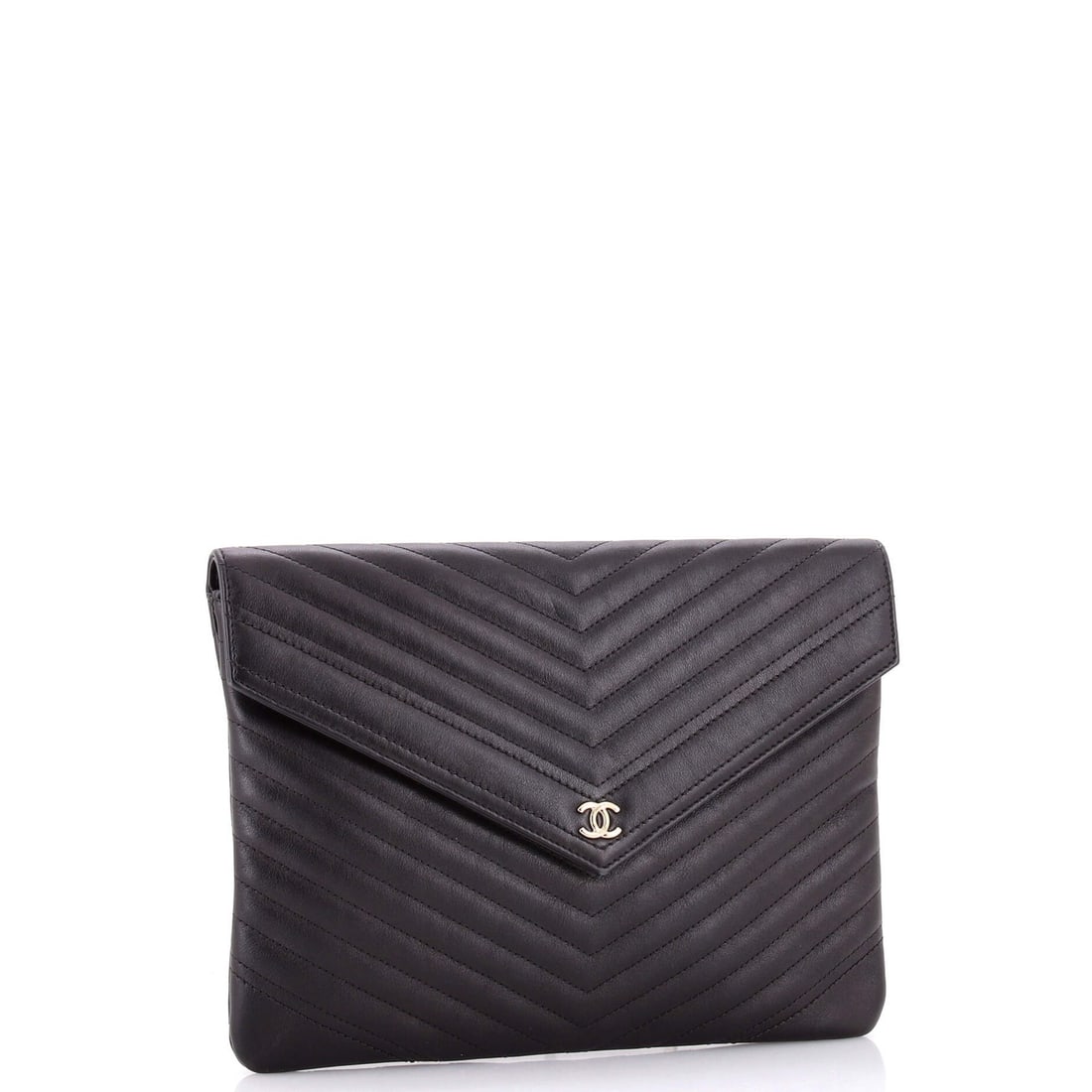 Chanel Statement Pouch Chevron Caviar Large - 2
