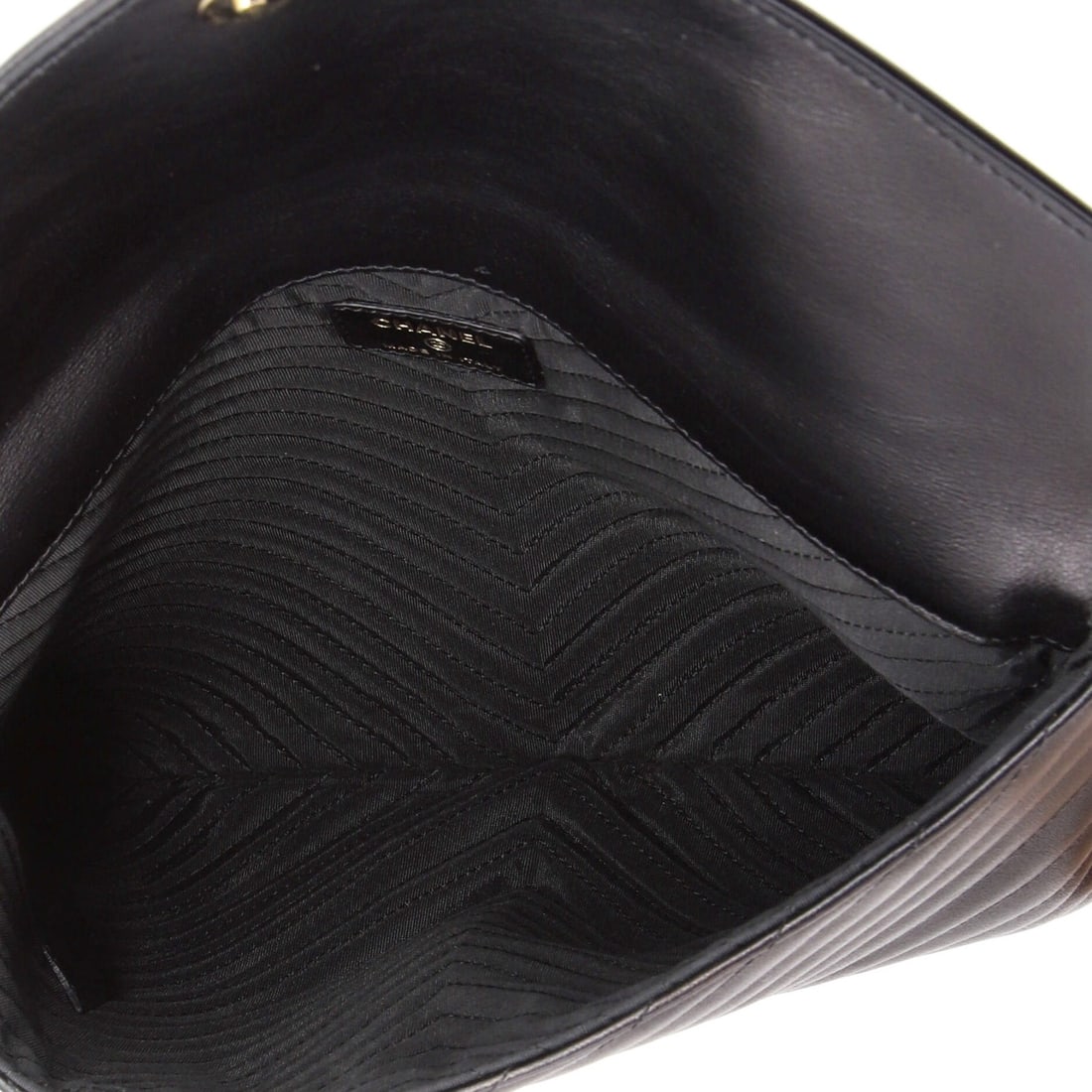 Chanel Statement Pouch Chevron Caviar Large - 5