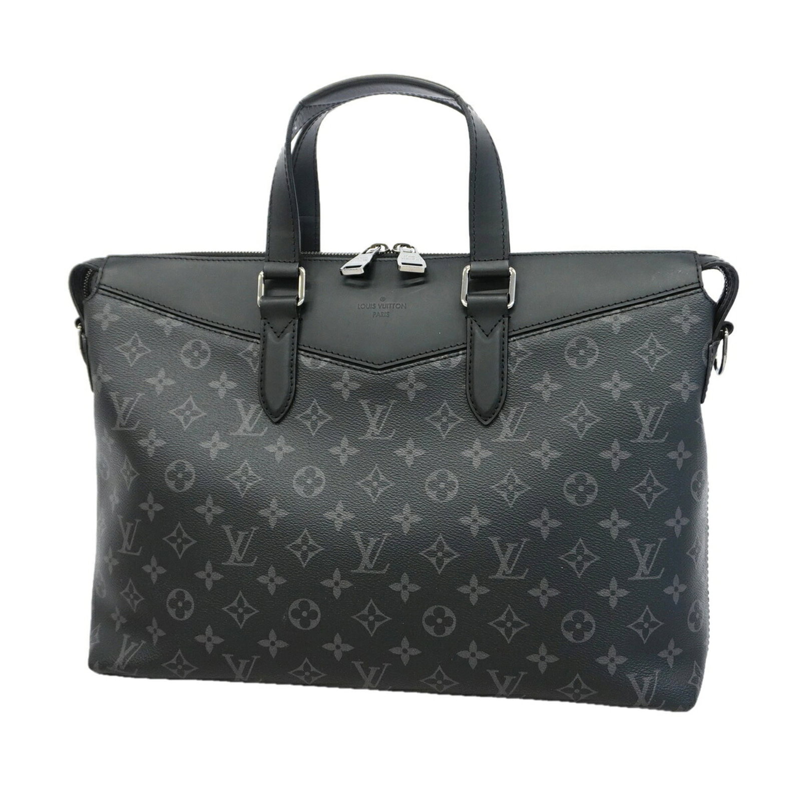 Louis Vuitton Briefcase: Louis Vuitton Briefcase Black Louis Vuitton Briefcase with classic design, measuring 29cm x 38.5cm x 9.5cm, perfect for daily use. Made with durable materials, this stylish briefcase features a