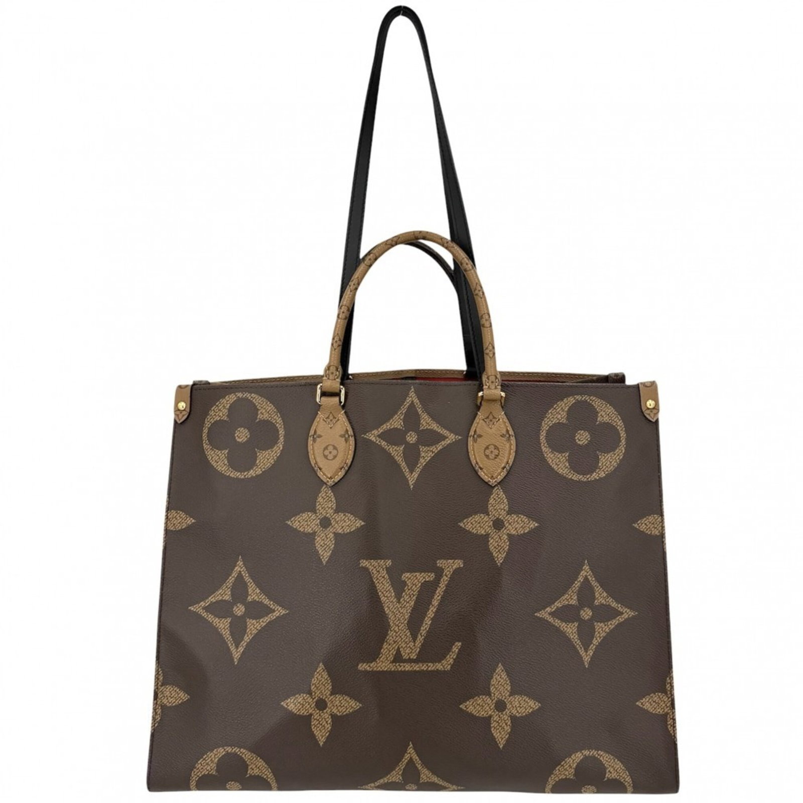Louis Vuitton Handbag Tote Monogram Reverse: Louis Vuitton Handbag Tote Monogram Reverse Louis Vuitton Handbag Tote Monogram Reverse is a classic design featuring the iconic Monogram Reverse pattern in beige and brown hues. This stylish tote