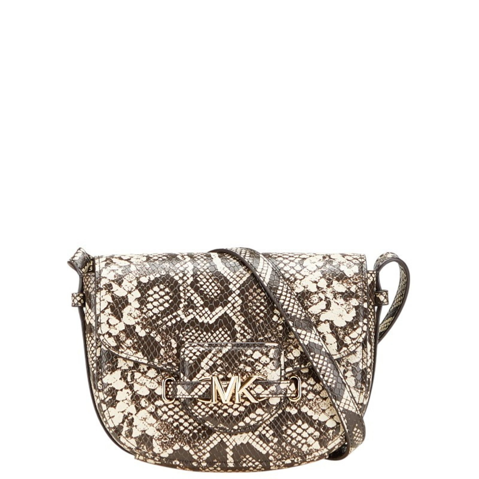 Kors Leather Michael Shoulder Bag: Kors Leather Michael Shoulder Bag The Kors Leather Michael Shoulder Bag is a stylish and compact design, featuring high-quality leather construction in beige and brown hues. Measuring 14cm x 18cm x