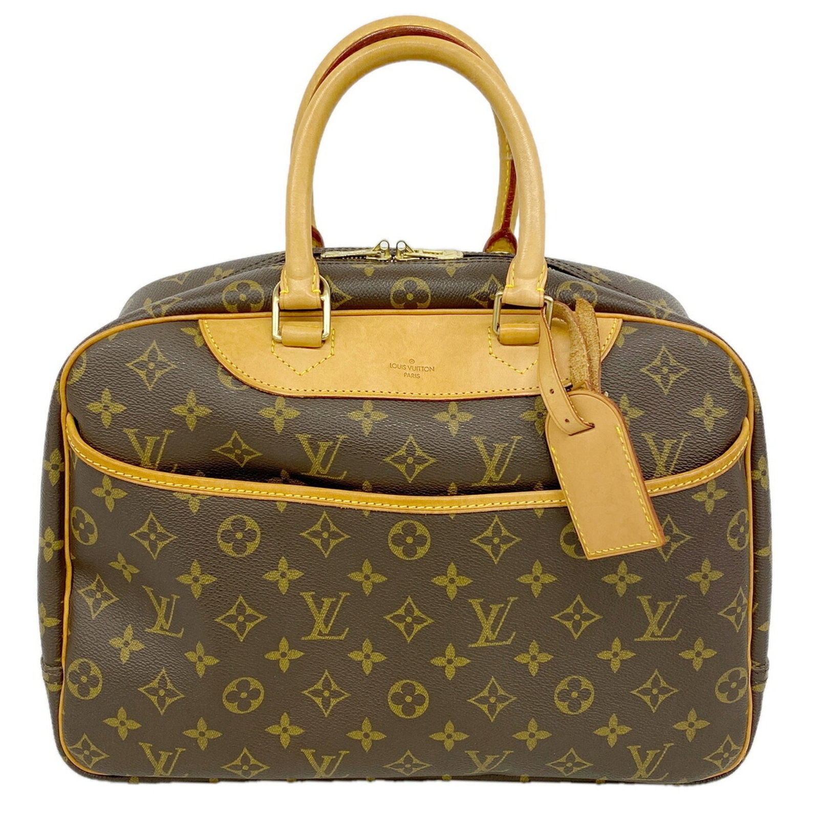 Handbag Louis Vuitton: Handbag Louis Vuitton Brown Louis Vuitton handbag with dimensions 26cm x 34cm x 13cm, perfect for everyday use. Made with signature craftsmanship, this stylish bag features a classic design that