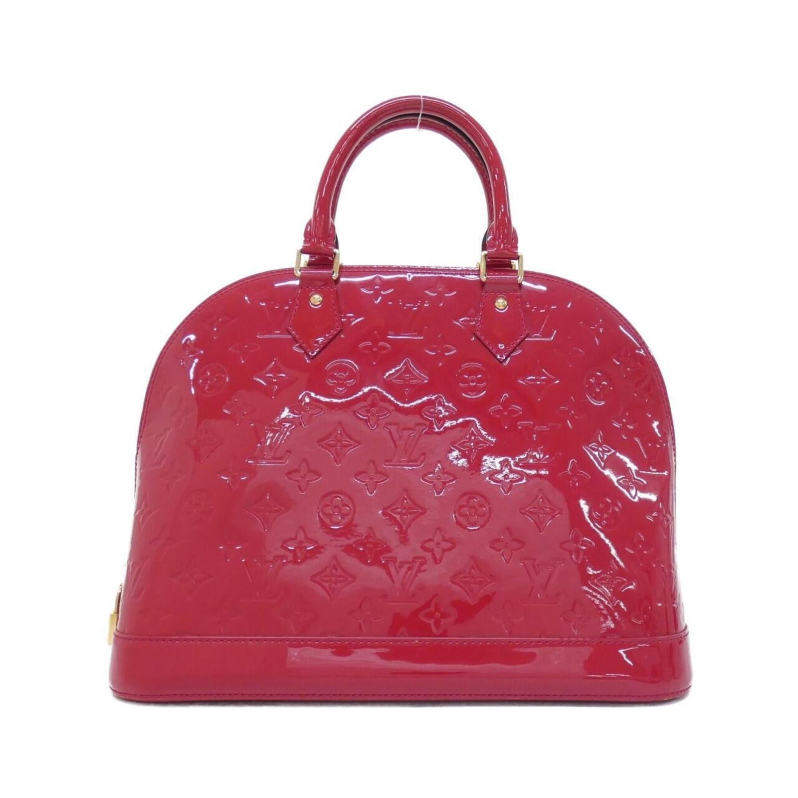Handbag Leather Louis Vuitton: Handbag Leather Louis Vuitton Indian rose leather Louis Vuitton handbag with a classic design, featuring a timeless rose color and elegant enamel accents. Measuring 27cm x 36cm x 17cm, this stylish