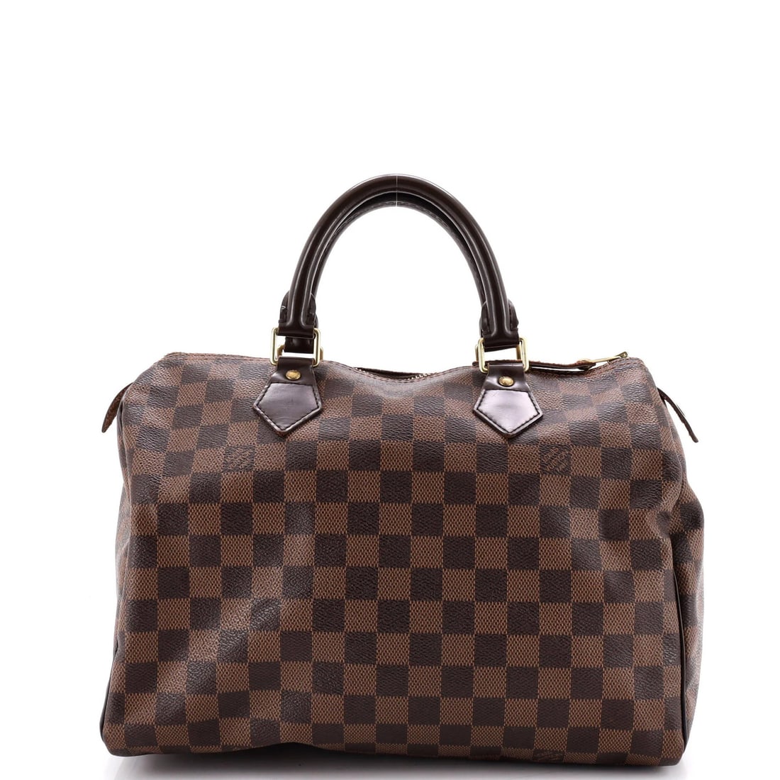 Vuitton Speedy Louis Handbag Damier: Vuitton Speedy Louis Handbag Damier The Louis Vuitton Speedy Louis Handbag Damier 30 is a classic, timeless design featuring a brown canvas coated exterior with a signature Damier print. With its
