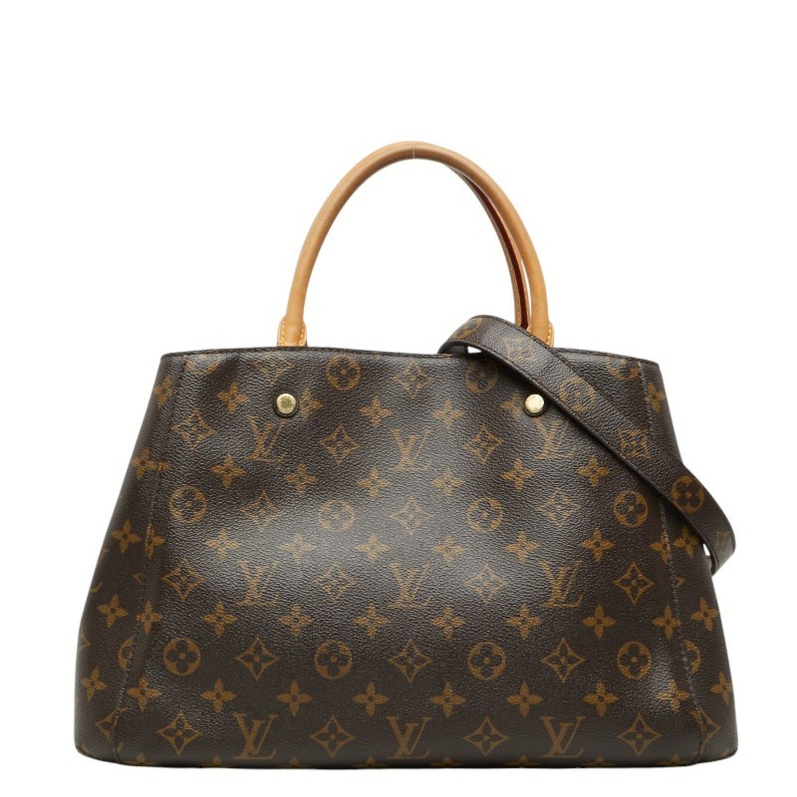 Handbag Leather Pvc Louis Vuitton Shoulder: Handbag Leather Pvc Louis Vuitton Shoulder Made from a combination of PVC and leather, this Louis Vuitton shoulder bag boasts a distinctive brown color and a unique blend of materials. Measuring 22cm
