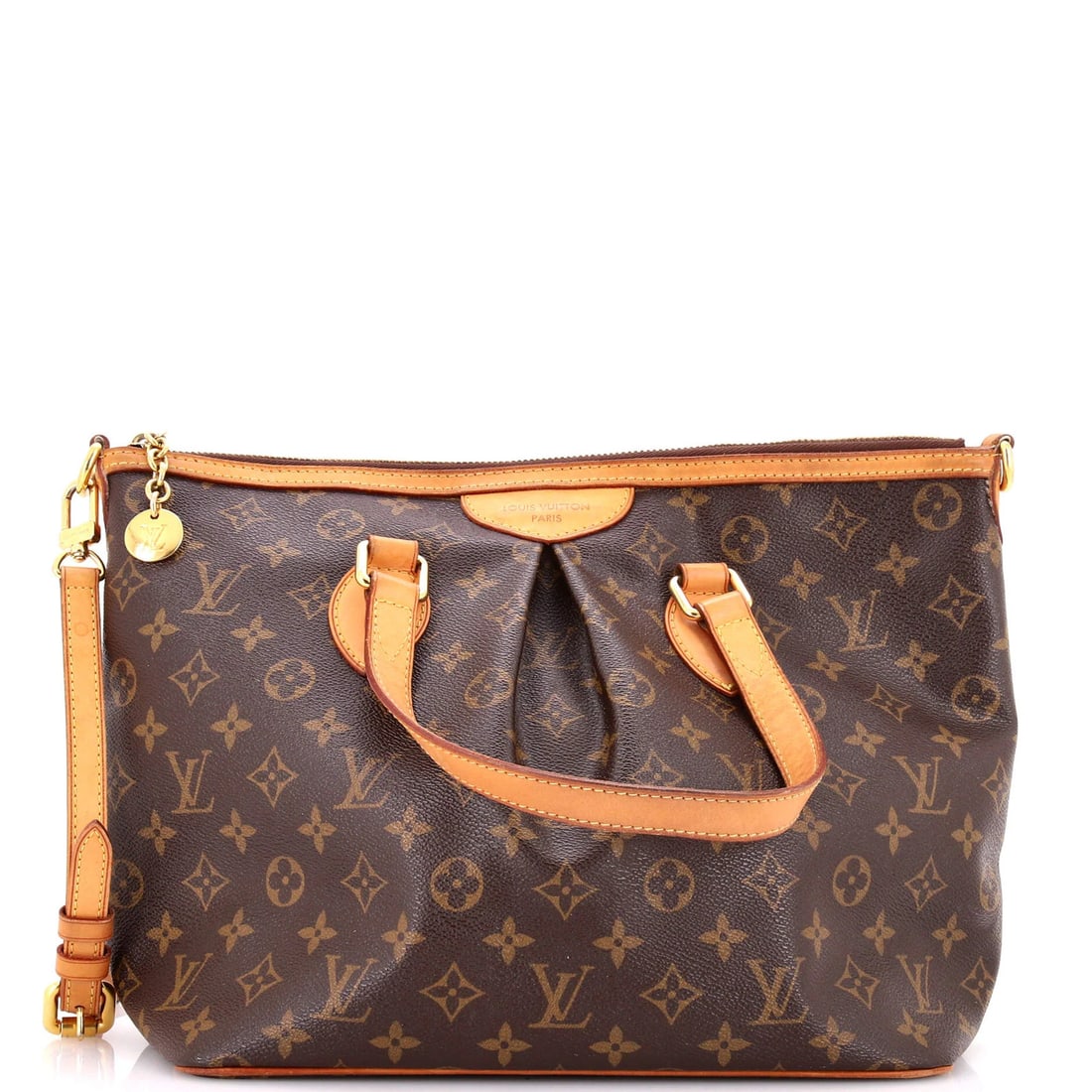 Canvas Monogram Vuitton Louis Palermo Handbag: Canvas Monogram Vuitton Louis Palermo Handbag Canvas Monogram Vuitton Louis Palermo Handbag - A Timeless Brown ClassicThis Louis Vuitton Palermo handbag boasts a rich brown canvas exterior with the