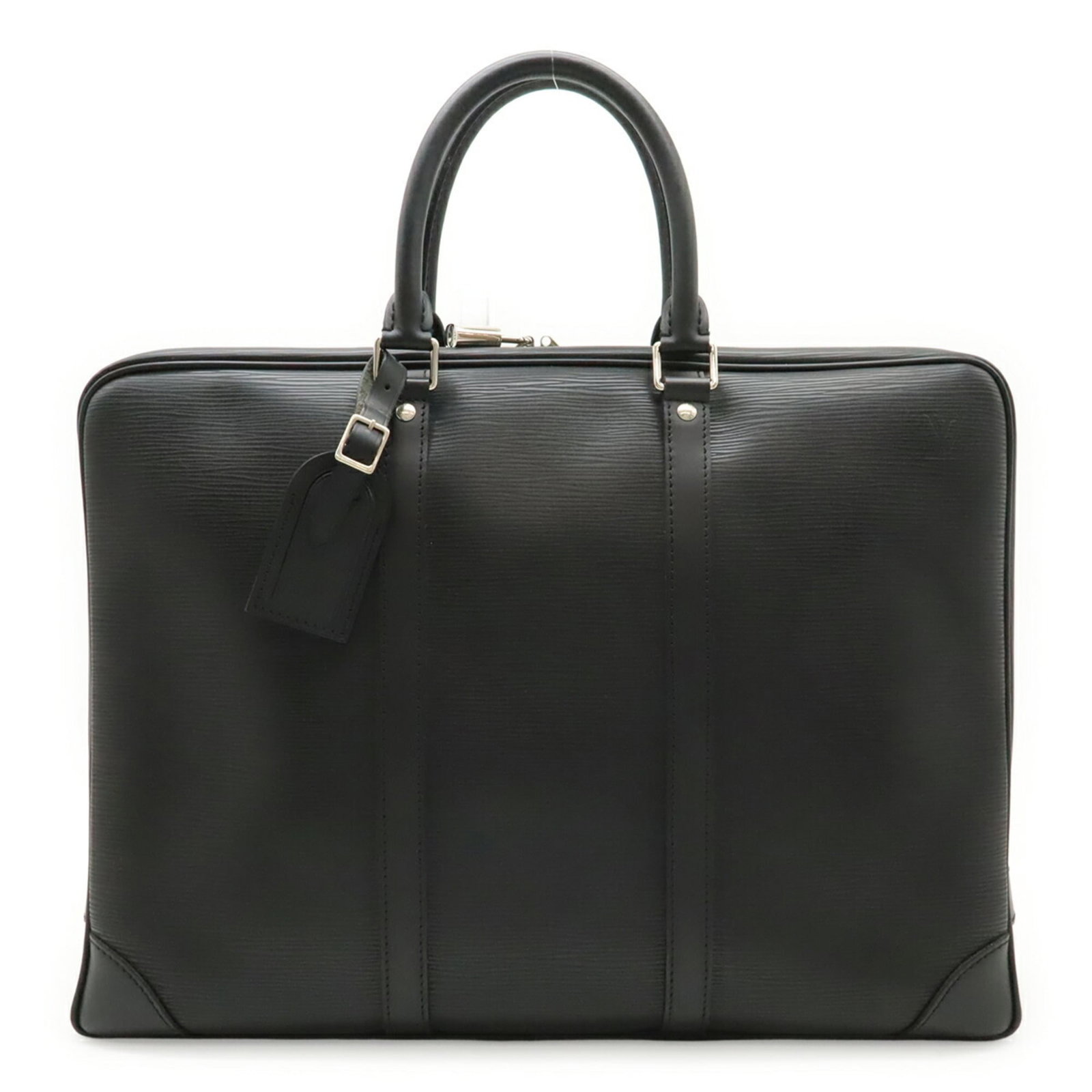 Epi Leather Louis Vuitton Handbag: Epi Leather Louis Vuitton Handbag Epi leather Louis Vuitton handbag in black, featuring a classic design and timeless style. Made from high-quality Epi leather, this bag measures 30cm x 41cm x 6.5cm
