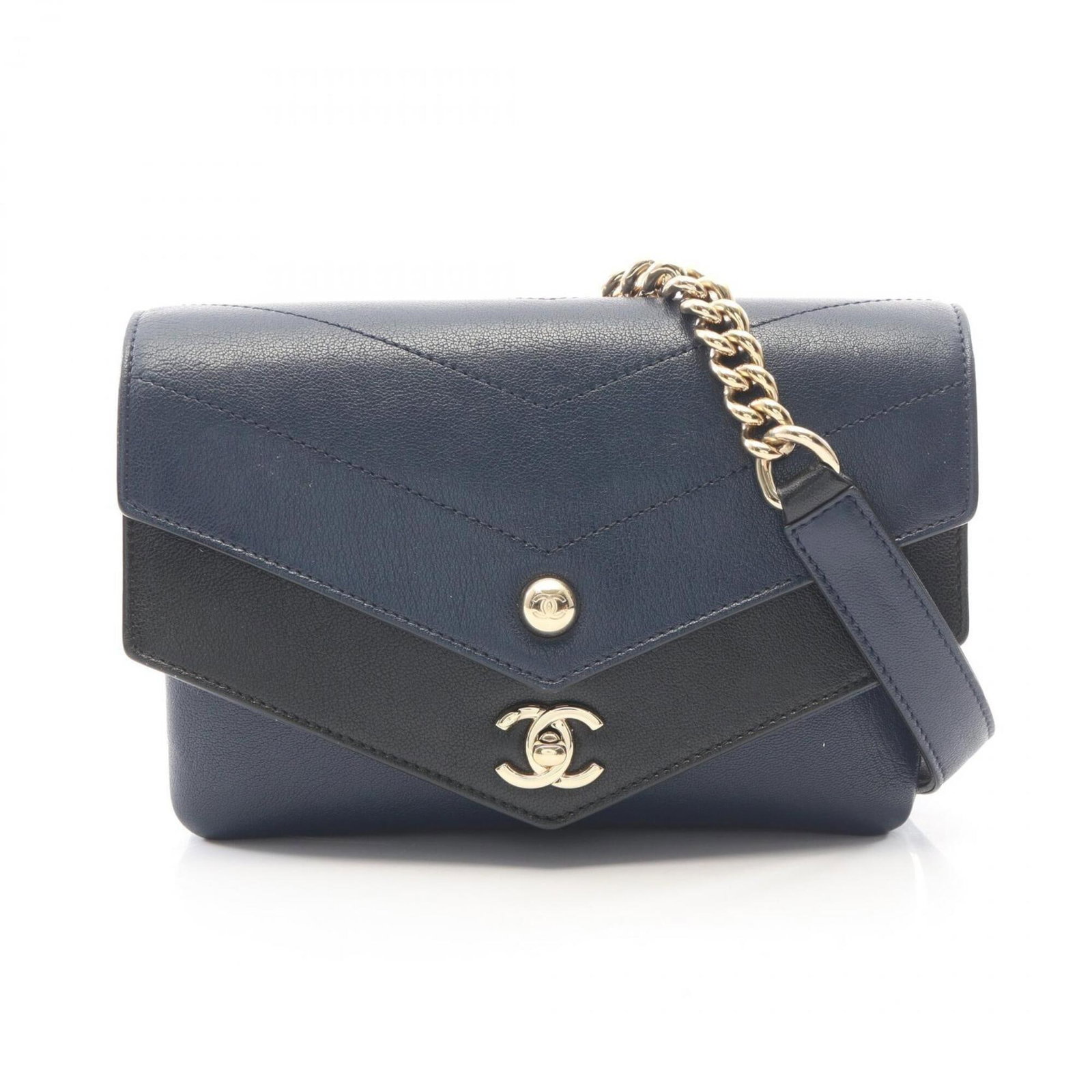 Shoulder Bag Leather Handbag Chanel: Shoulder Bag Leather Handbag Chanel Black, Navy, or Gold - This Chanel shoulder bag features a sleek leather design, gold hardware, and a classic shape that exudes timeless style. Measuring 13cm x 19c
