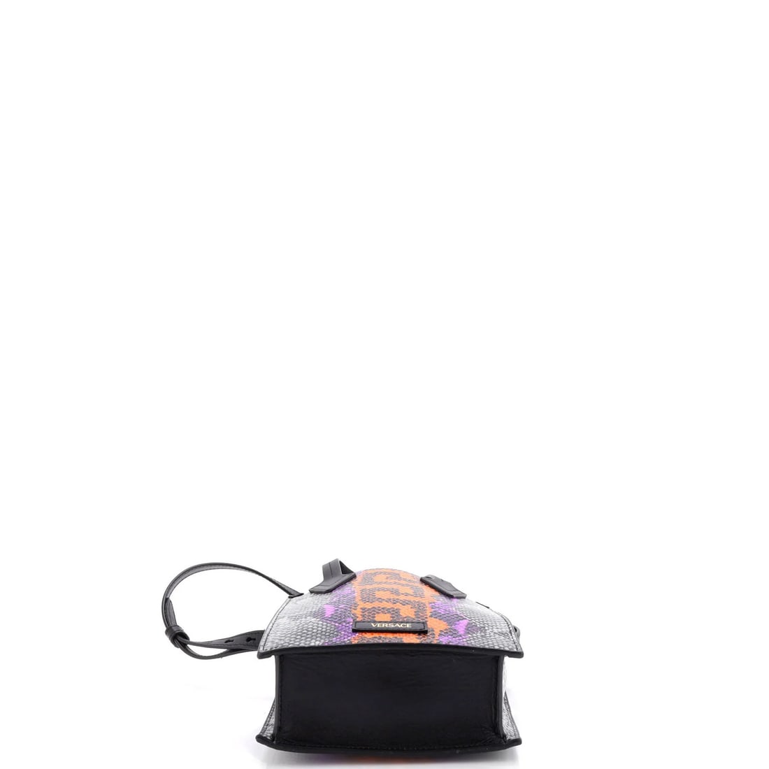 Python Embossed Leather Mini Versace Convertible - 4