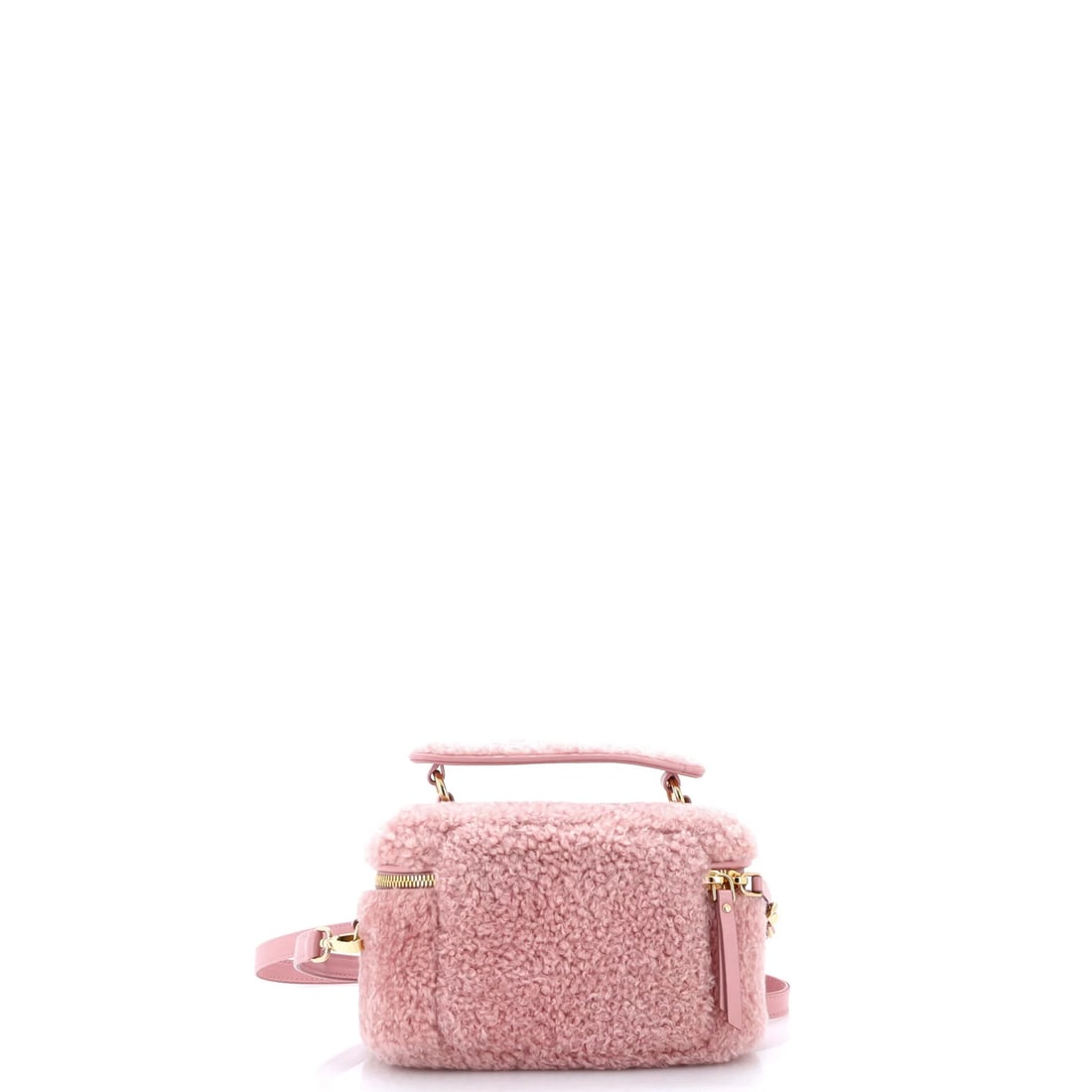 Miu Shearling Top Handle Case Vanity - 3