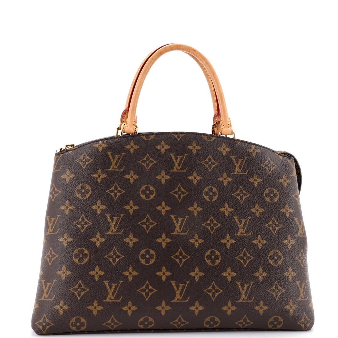 Grand Palais Louis Vuitton Monogram Canvas Handbag: Grand Palais Louis Vuitton Monogram Canvas Handbag Brown Grand Palais Louis Vuitton Monogram Canvas Handbag with gold hardware, featuring a classic canvas-coated exterior and a spacious interior with