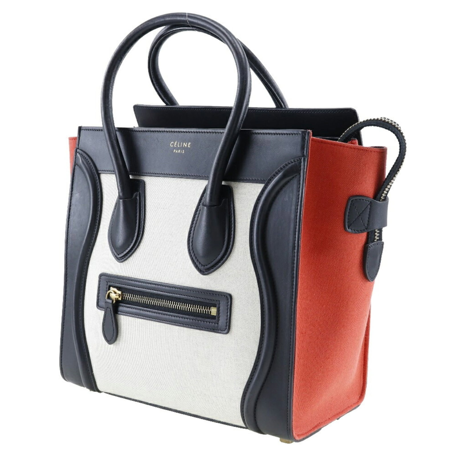 Handbag Canvas Leather - 2