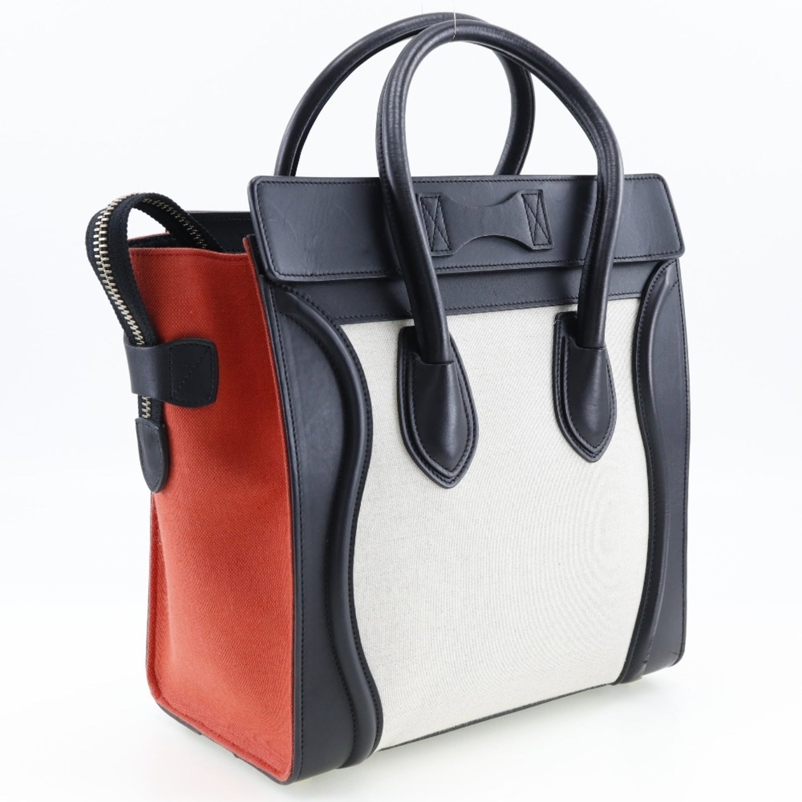 Handbag Canvas Leather - 3