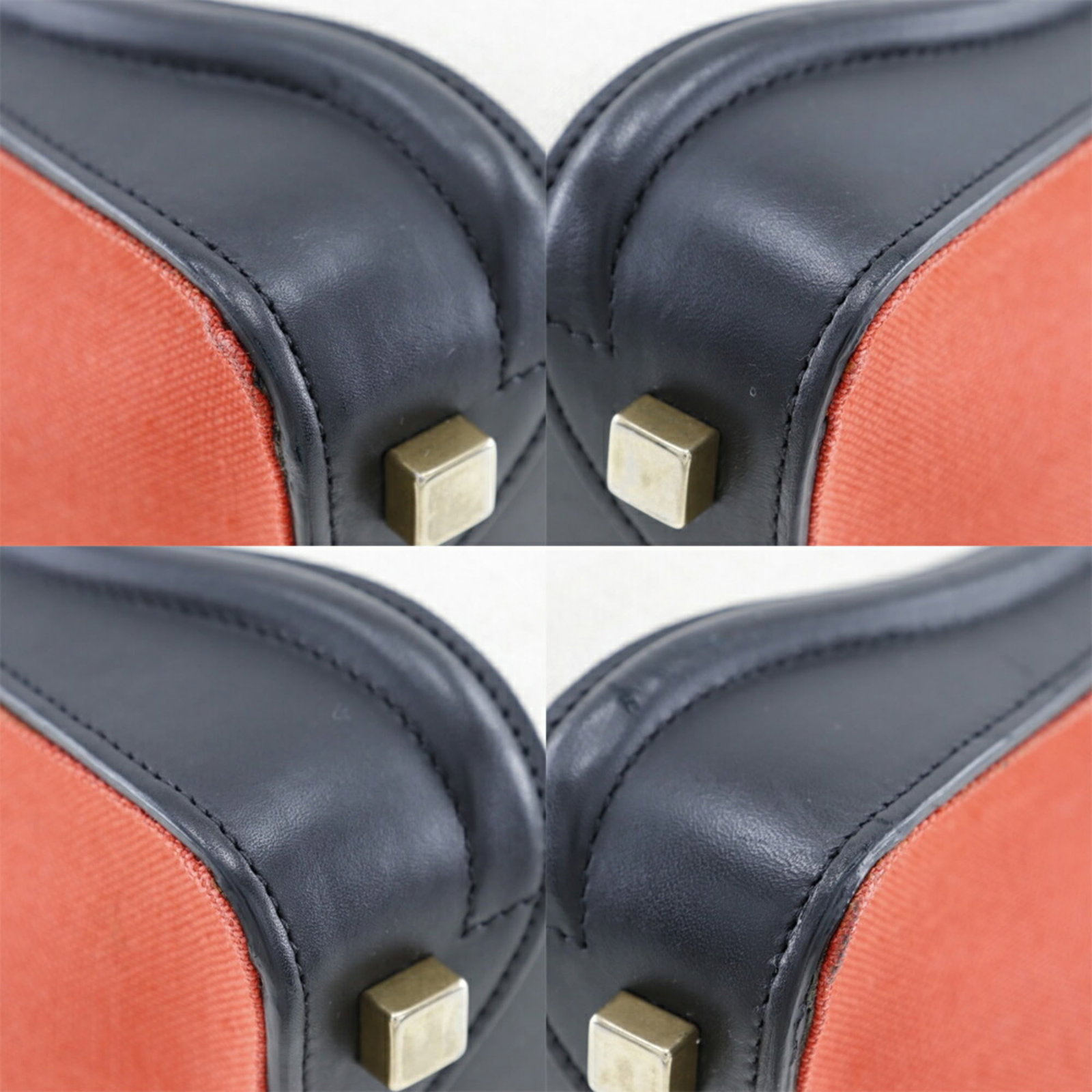 Handbag Canvas Leather - 4
