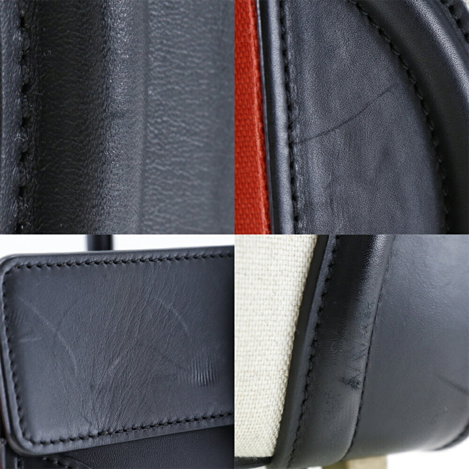 Handbag Canvas Leather - 7