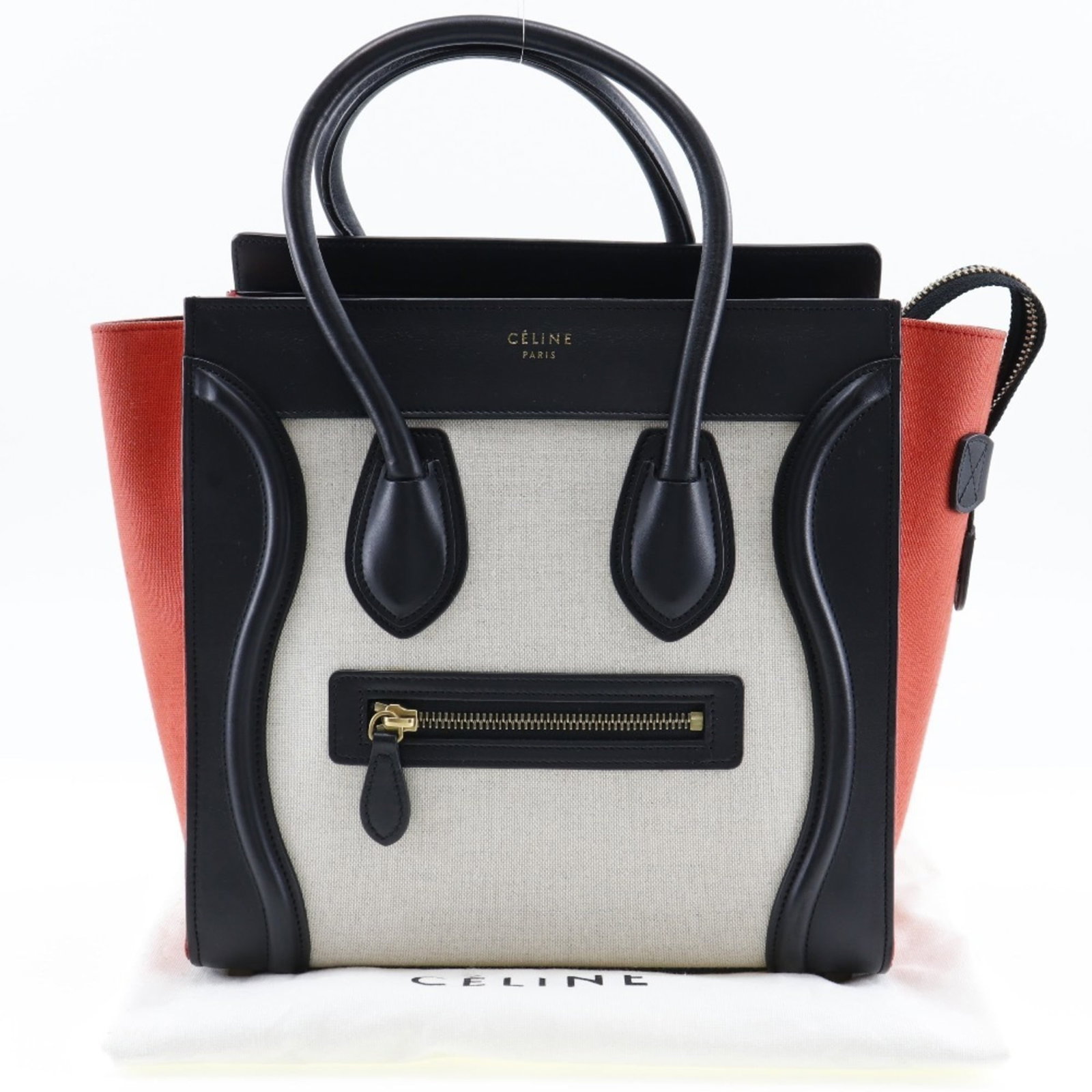 Handbag Canvas Leather - 8