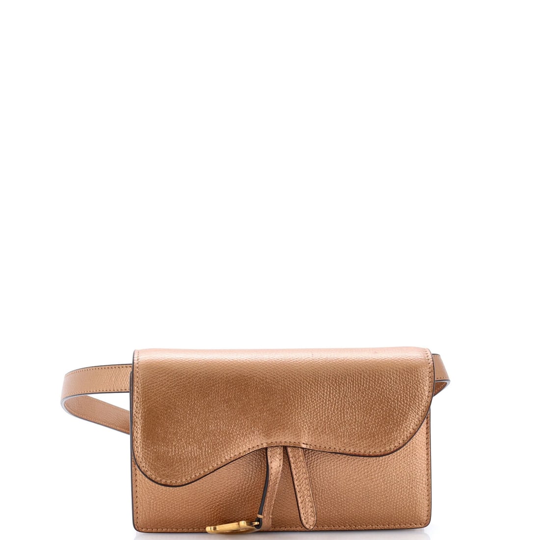 Christian Dior Saddle Rectangular Leather Belt Bag: Christian Dior Saddle Rectangular Leather Belt Bag The Christian Dior Saddle Rectangular Leather Belt Bag boasts a rich, brown leather exterior with a metallic accent, adding a touch of