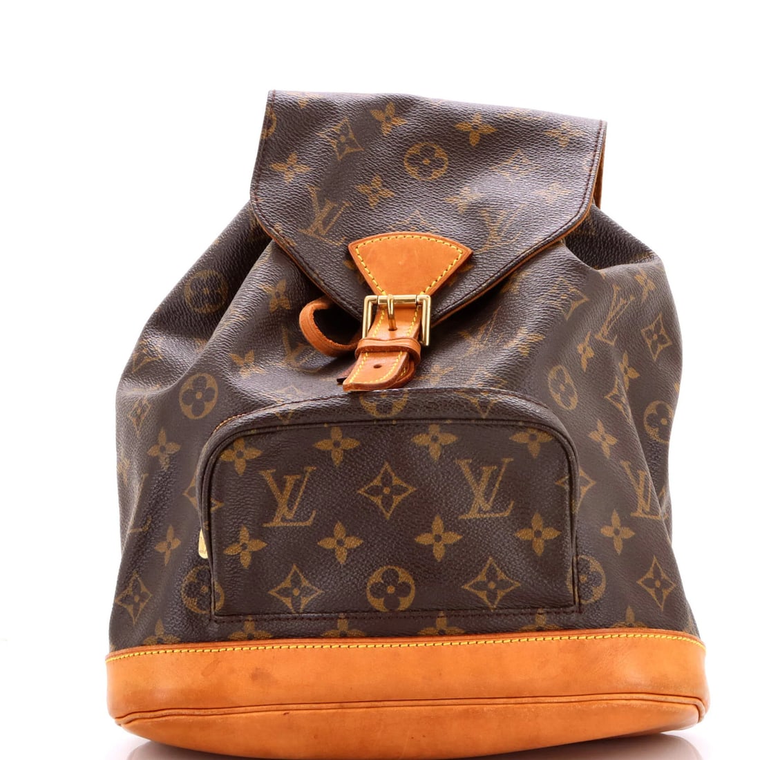 Louis Vuitton Vintage Montsouris Backpack Monogram Canvas MM: Louis Vuitton Vintage Montsouris Backpack Monogram Canvas MM Brown Louis Vuitton Vintage Montsouris Backpack Monogram Canvas MM features a classic design with heavy scuffs, stains, and edge wear