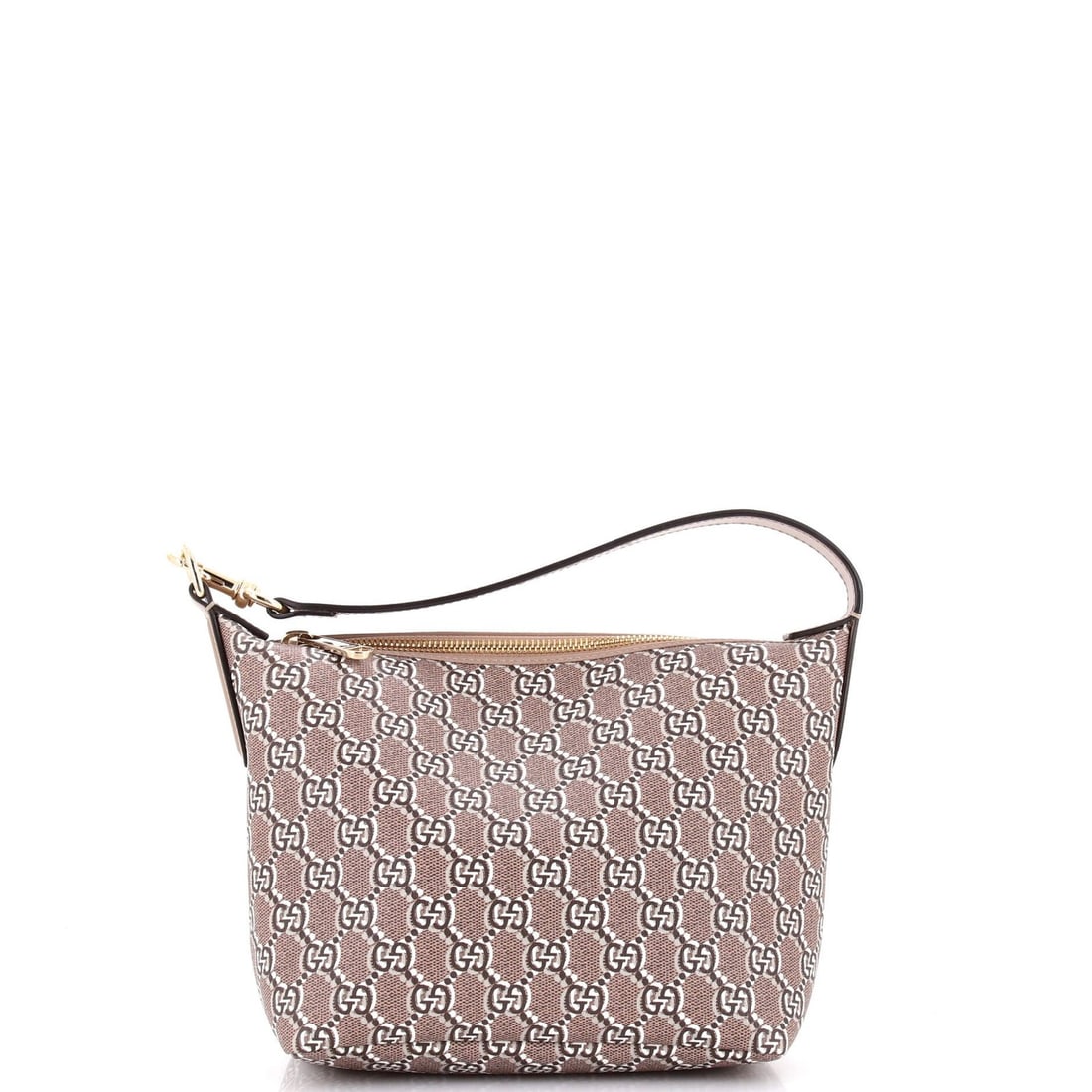 Super Mini Bag Zip Shoulder Gucci Shadow GG Coated Canvas: Super Mini Bag Zip Shoulder Gucci Shadow GG Coated Canvas Super Mini Bag Zip Shoulder Gucci Shadow GG Coated Canvas features a stylish design with a brown canvas exterior and silver hardware. The