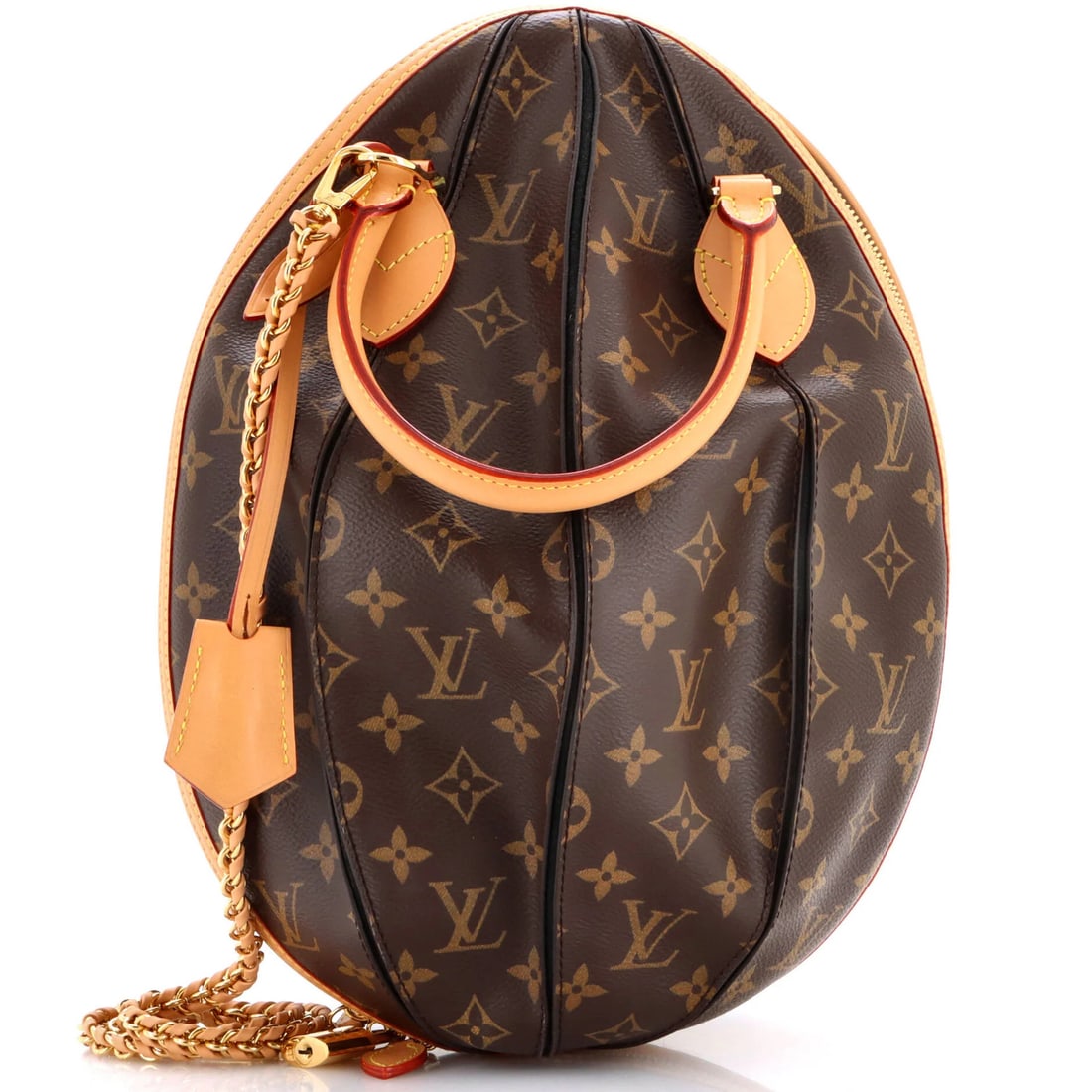 Canvas bag egg monogram leather souple Louis Vuitton: Canvas bag egg monogram leather souple Louis Vuitton Canvas bag egg monogram leather souple Louis Vuitton - A timeless and elegant accessory, this black and brown Louis Vuitton Egg Souple bag