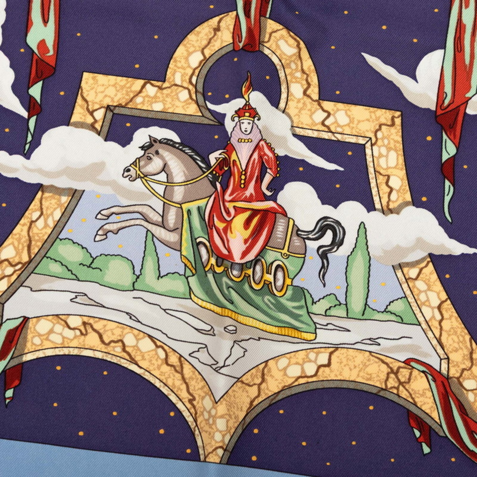Silk Hermes Scarf - 4