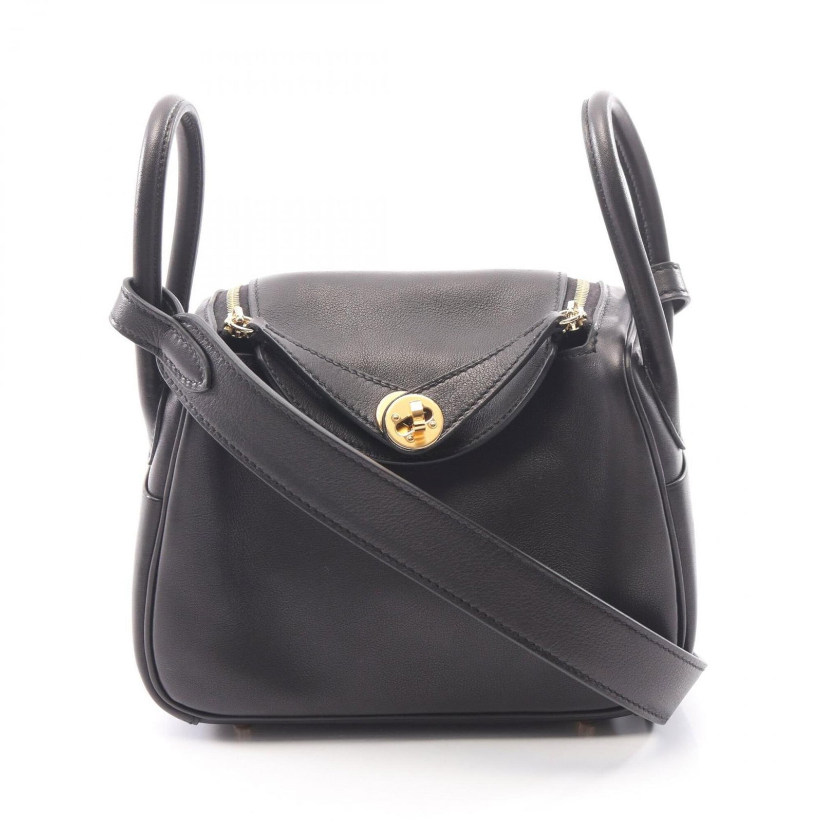 Hermes Handbag Leather Bag Shoulder: Hermes Handbag Leather Bag Shoulder The Hermes Handbag Leather Bag Shoulder is a sleek and sophisticated accessory, boasting a classic black leather design with precise measurements at 13cm x 17.5cm