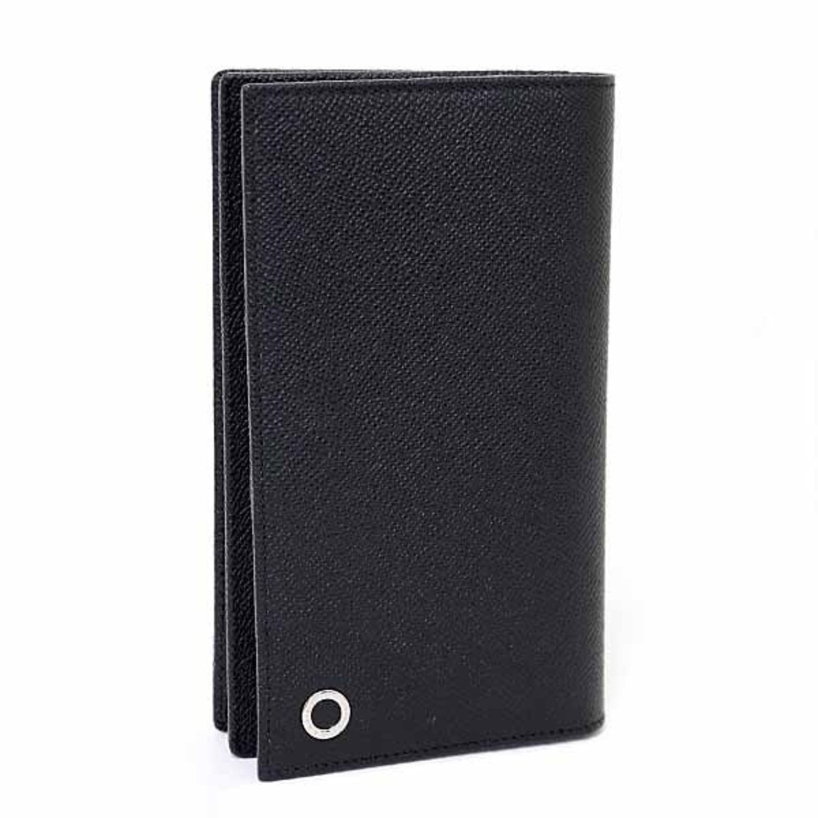 Bvlgari Long Wallet (Bi-Fold) Leather: Bvlgari Long Wallet (Bi-Fold) Leather The Bvlgari Long Wallet is a sleek bi-fold leather wallet from the renowned Italian luxury brand. This black or blue long wallet features a bill slot, coin purse,