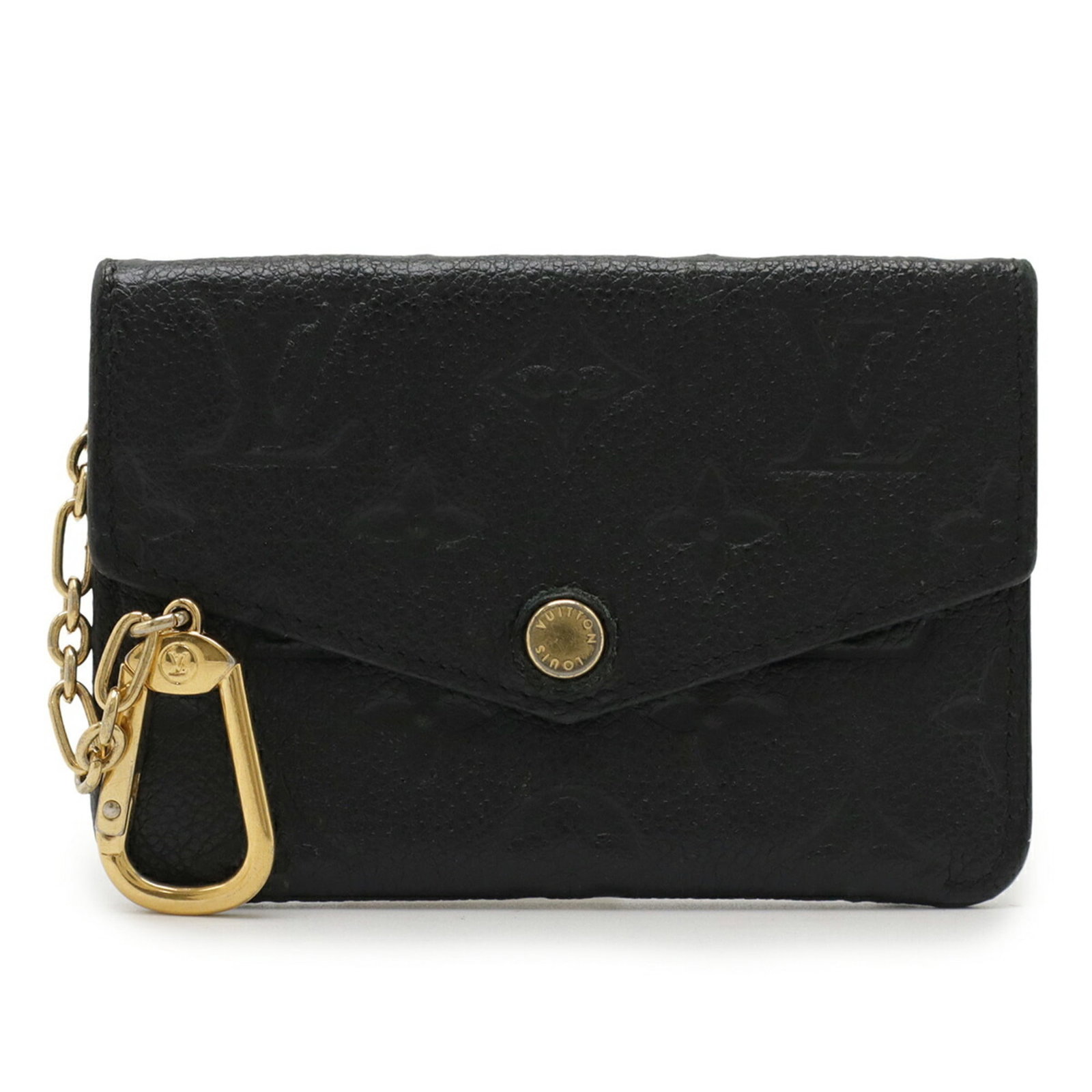 Louis Vuitton Purse Case Monogram Coin Empreinte: Louis Vuitton Purse Case Monogram Coin Empreinte Black Monogram Empreinte Coin Purse Case from Louis Vuitton measures 9cm x 13cm and features the iconic Empreinte pattern. This stylish coin purse