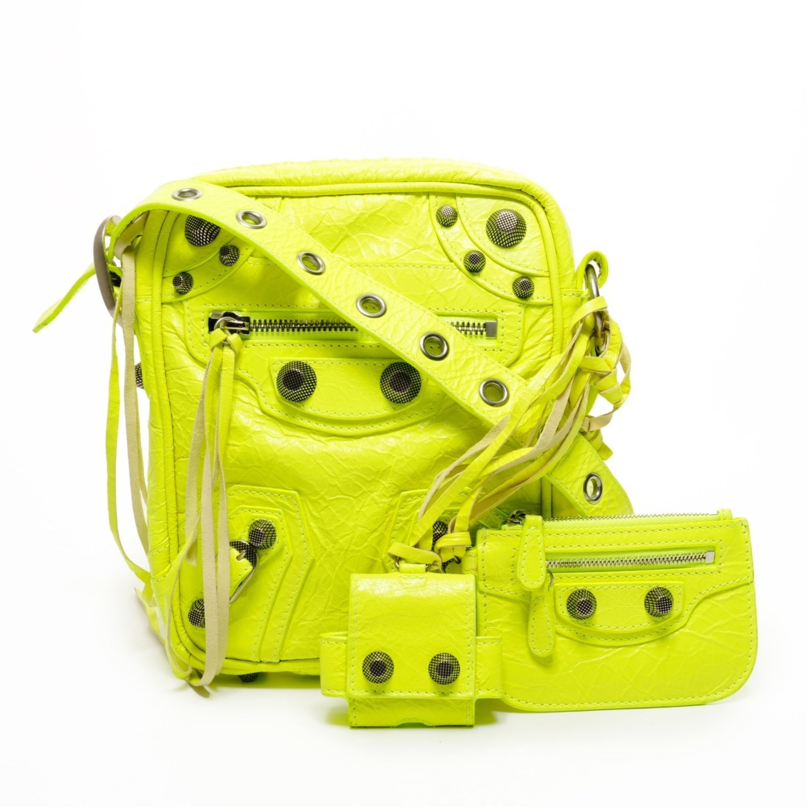 Shoulder Bag By Balenciaga: Shoulder Bag By Balenciaga Yellow Balenciaga Shoulder Bag, 20cm x 16cm x 4cm, a vibrant and stylish accessory for women, featuring a compact size and sleek design. The bag's bright yellow color adds