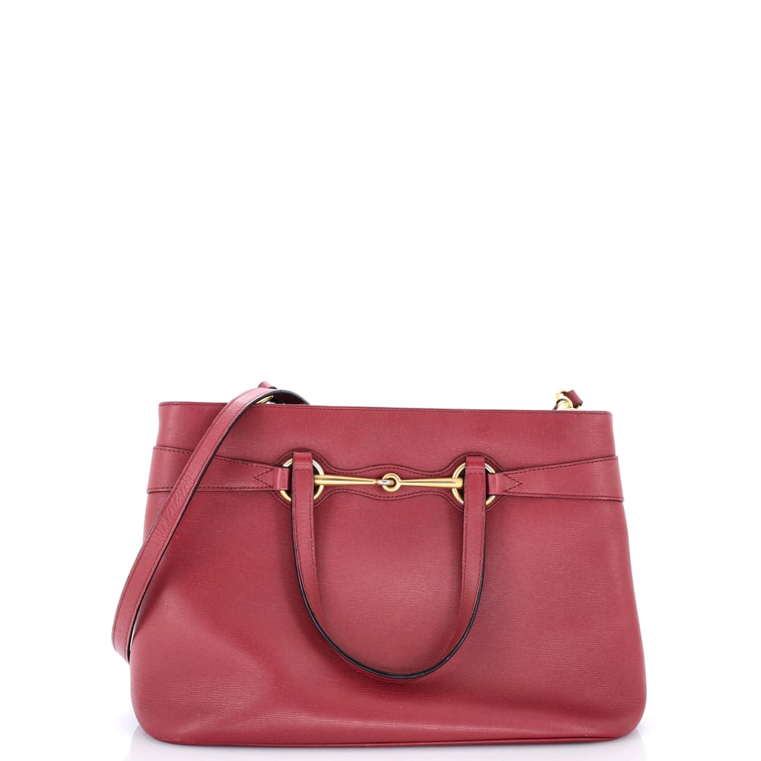 Bright bit leather medium convertible tote Gucci: Bright bit leather medium convertible tote Gucci Bright Bit leather medium convertible tote from Gucci, featuring a vibrant pink exterior with a neutral interior. This medium-sized tote boasts a
