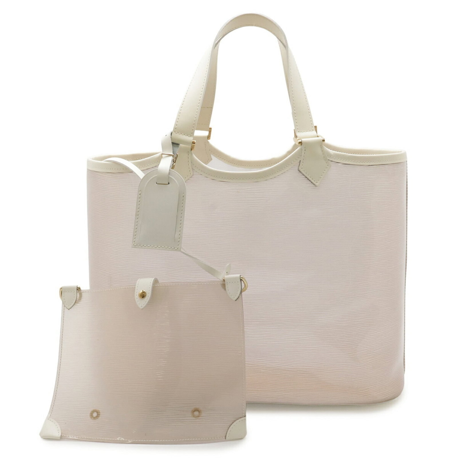Tote Bag Louis Vuitton Leather Vinyl: Tote Bag Louis Vuitton Leather Vinyl Louis Vuitton Leather Vinyl Tote Bag. Made from a combination of vinyl and leather, this iconic tote bag boasts a unique blend of materials and a classic design.