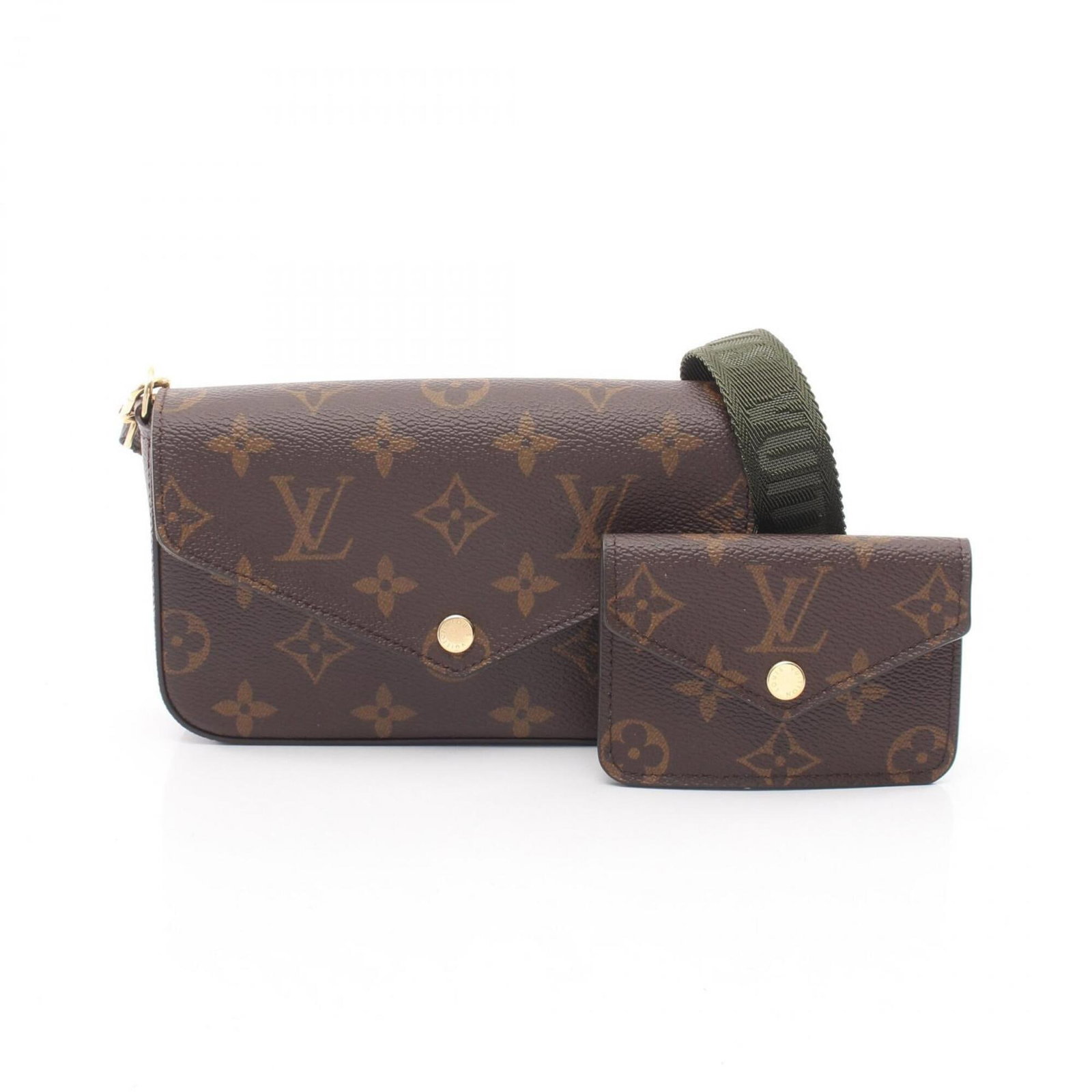 Coated Canvas Louis Vuitton Pochette Handbag Shoulder: Coated Canvas Louis Vuitton Pochette Handbag Shoulder Coated canvas Louis Vuitton Pochette Handbag Shoulder features a classic design with a signature monogram pattern and a structured shape. Made