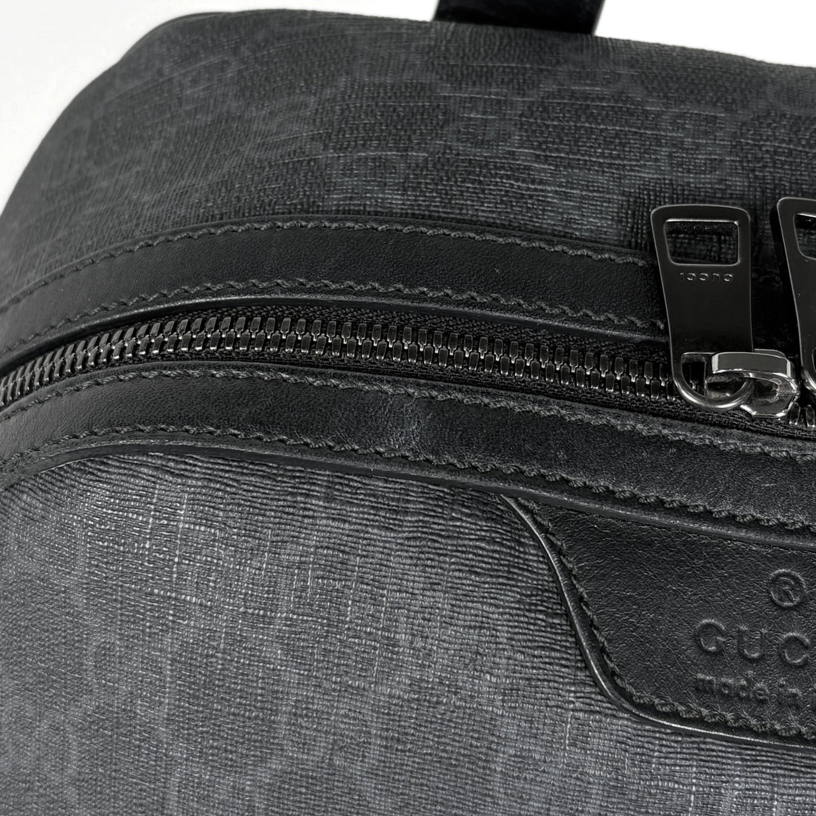 Gucci Canvas Leather Backpack - 6