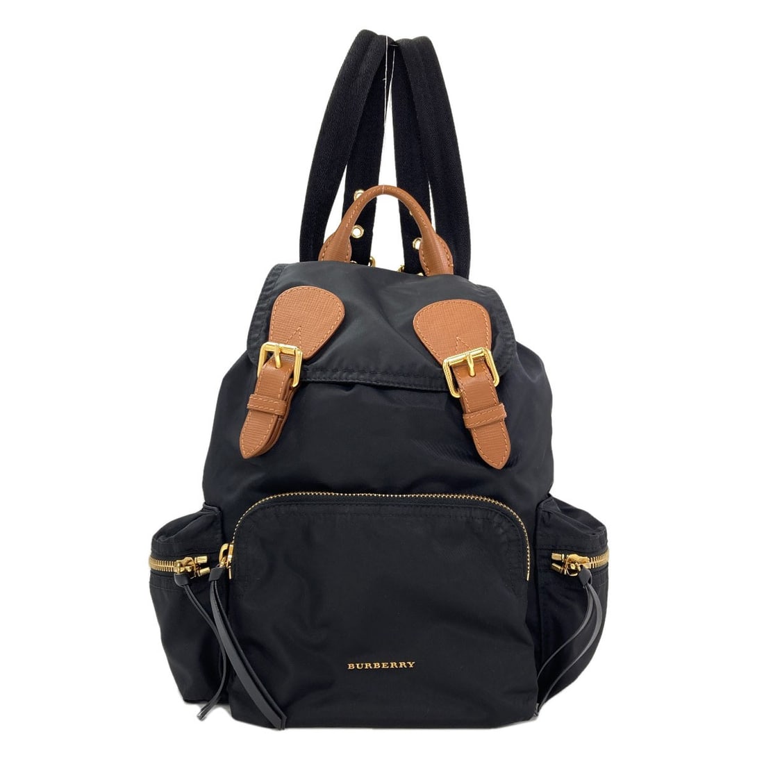 Logo Backpack Nylon Daypack Burberry: Logo Backpack Nylon Daypack Burberry Black Burberry Nylon Daypack Backpack A* with classic style and durable exterior material. This backpack features a timeless design and high-quality nylon