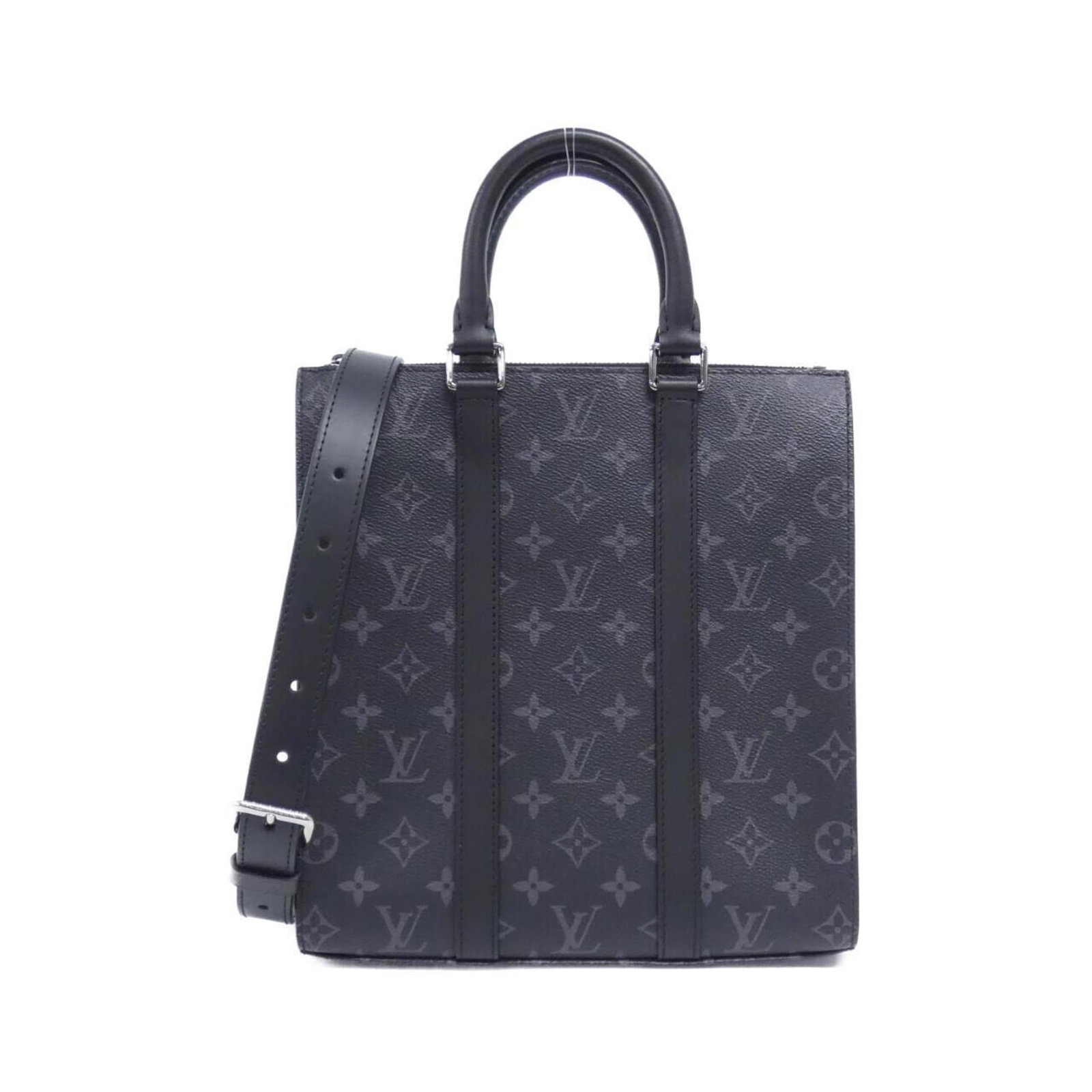 Louis Vuitton Handbag Coated Canvas: Louis Vuitton Handbag Coated Canvas The Louis Vuitton Handbag Coated Canvas is a sleek and sophisticated black handbag made from coated canvas, with a shoulder strap for added convenience. Measuring 2