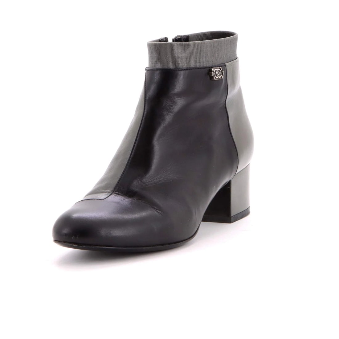 Women's Boots Cap Toe Ankle Leather Chanel (1 of 6)