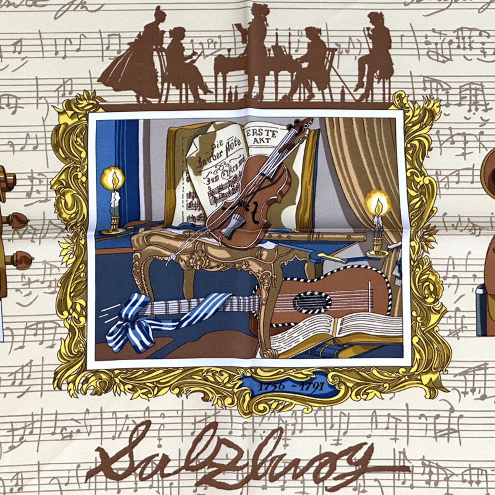Silk Hermes Scarf - 2