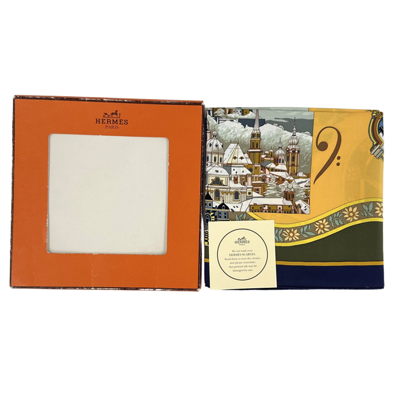 Silk Hermes Scarf - 8