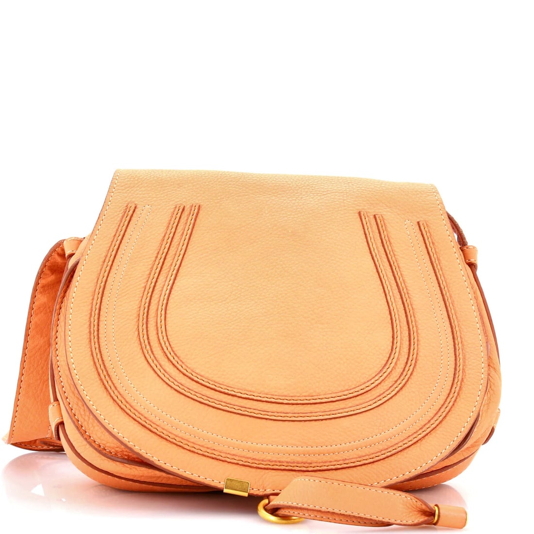 Crossbody Medium Leather Bag Chloe Marcie: Crossbody Medium Leather Bag Chloe Marcie The Chloe Marcie Crossbody Bag features a neutral exterior with a medium leather size, perfect for everyday use. With its classic design and adjustable strap