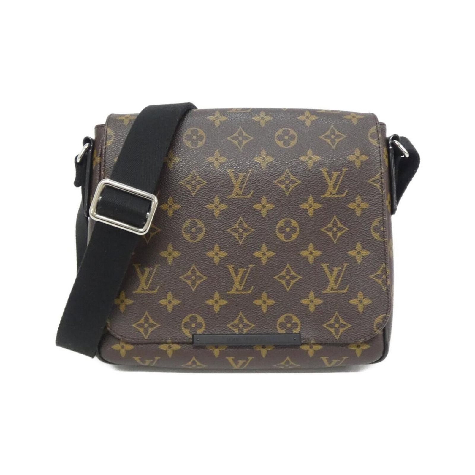 Canvas Coated Louis Vuitton Bag Shoulder: Canvas Coated Louis Vuitton Bag Shoulder The Louis Vuitton Monogram Macassar Canvas Coated Shoulder bag boasts a timeless design with a classic maroon hue and silver hardware. Measuring 24cm x 24cm x