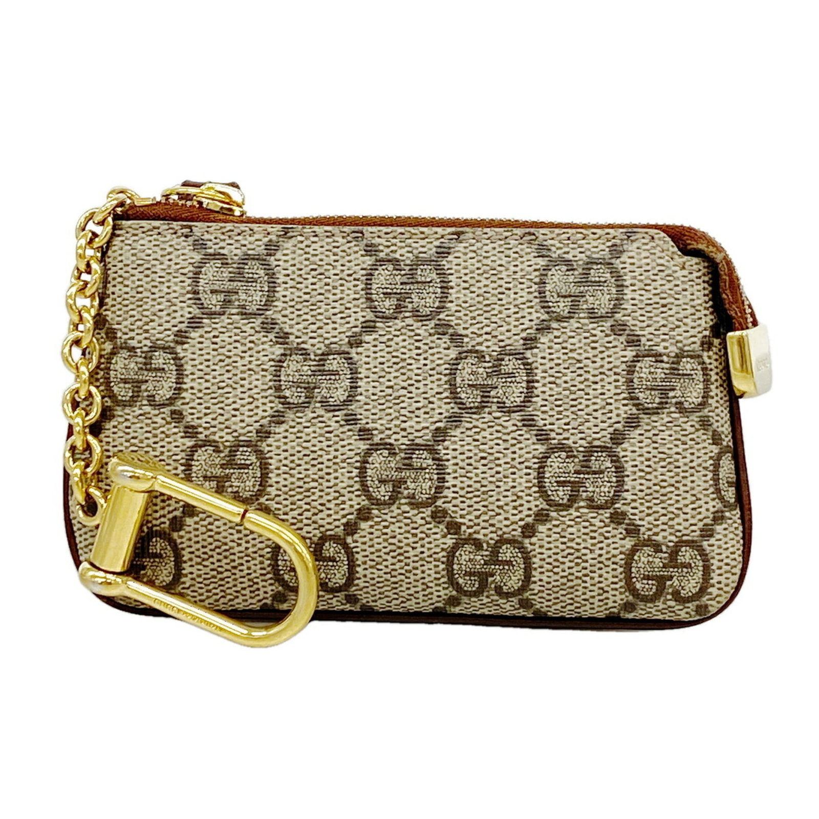Gucci coin purse pvc case: Gucci coin purse pvc case The Gucci coin purse pvc case is a sleek and stylish accessory, featuring a classic brown PVC design. Measuring 7cm x 11cm x 1cm, it is a compact and portable option for carr